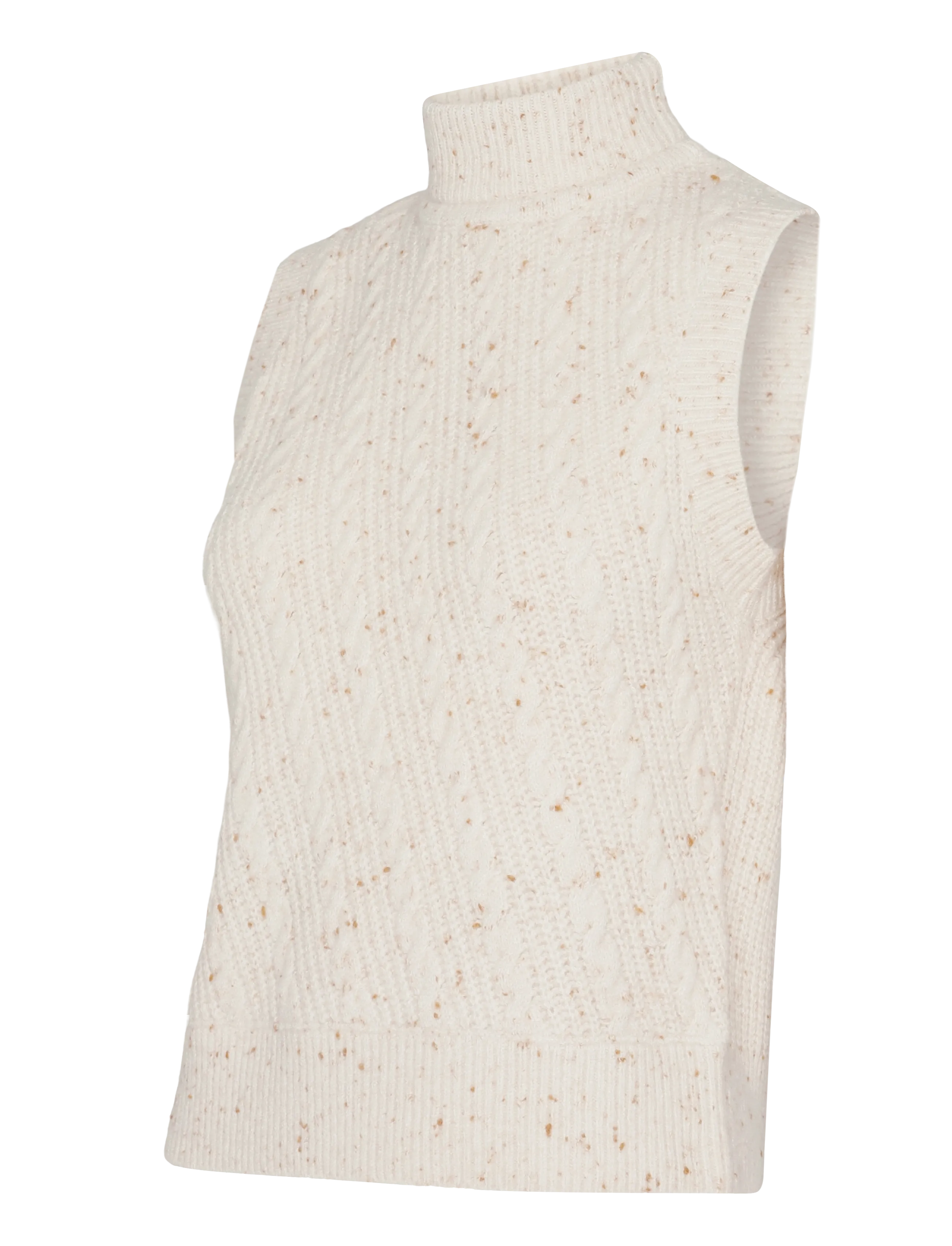 French Connection - CHARLENE LOFTY CABLE VEST - sügisesed riided - cashew neutral - 3