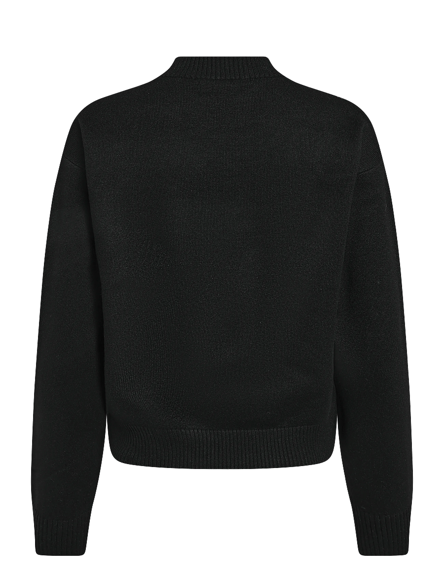 French Connection - ORIANA FLORAL NECK JUMPER - striktrøjer - blk/khaki grn multi - 2