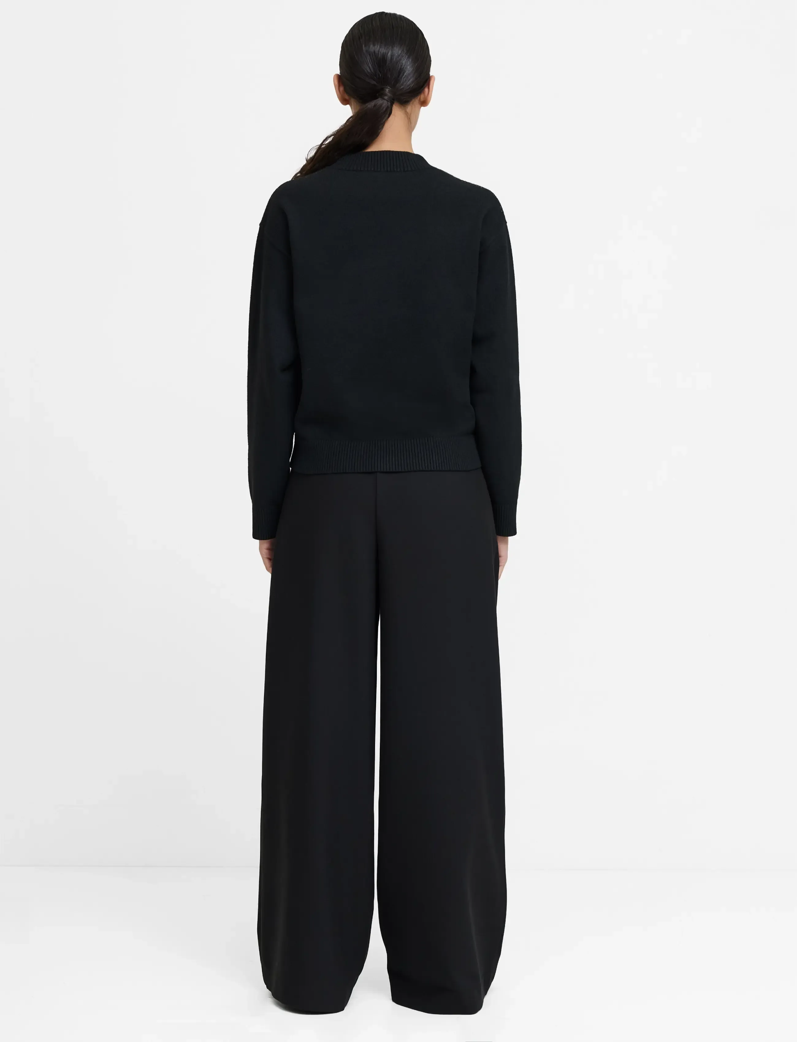 French Connection - ORIANA FLORAL NECK JUMPER - blk/khaki grn multi - 3