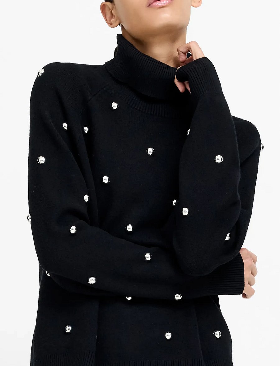 French Connection - ELNA STUDDED JUMPER - black - 2