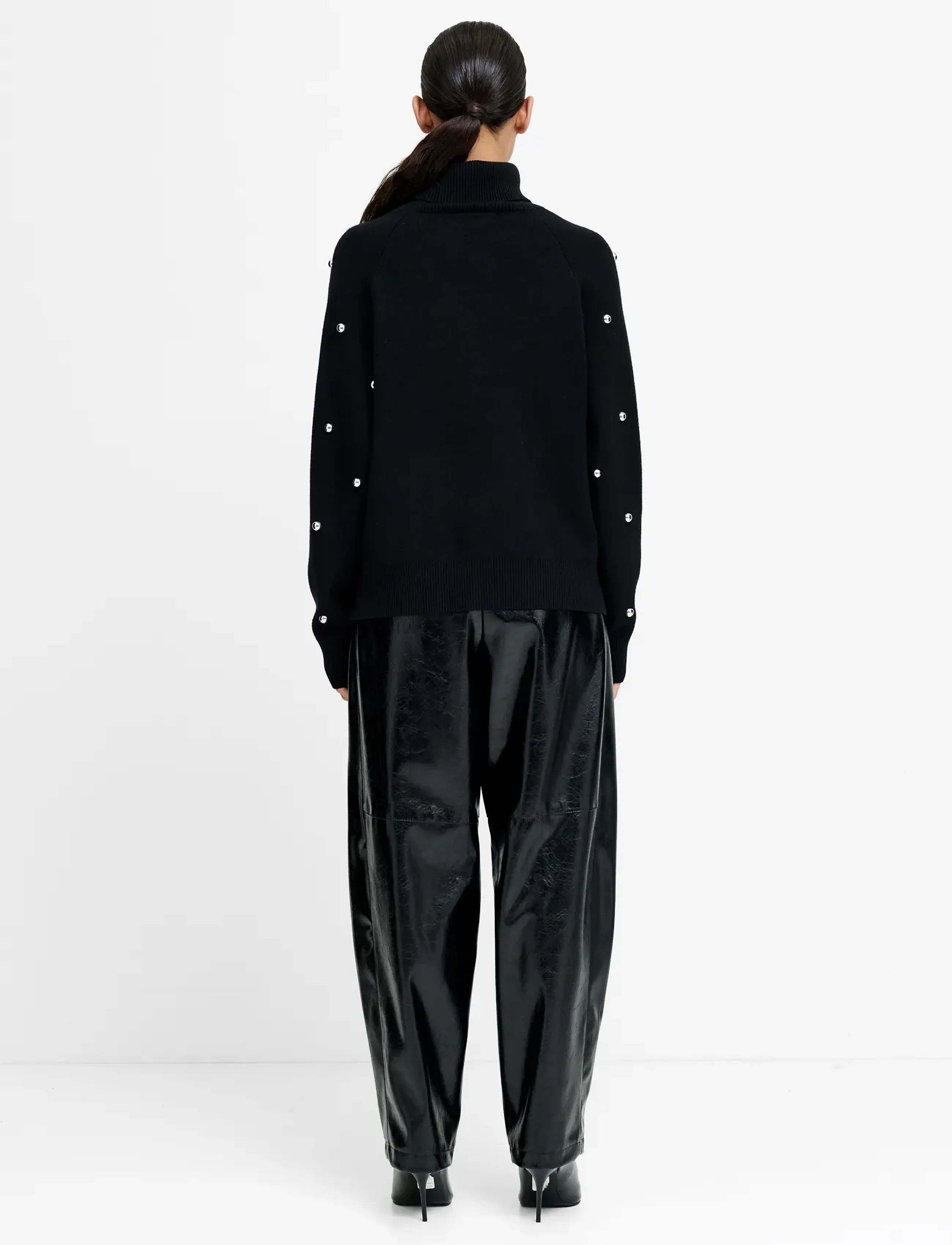 French Connection - ELNA STUDDED JUMPER - black - 3