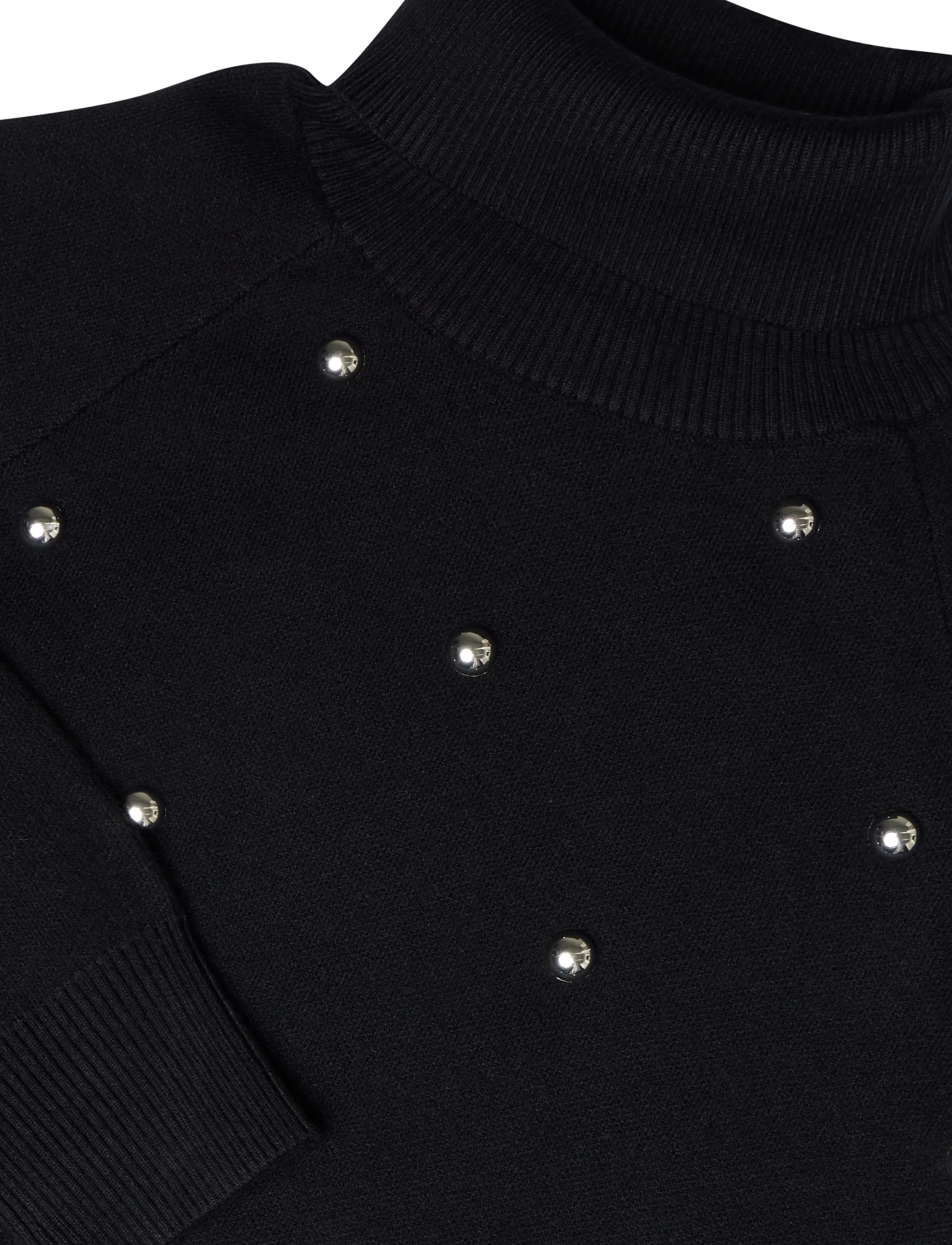 French Connection - ELNA STUDDED JUMPER - polotröjor - black - 5