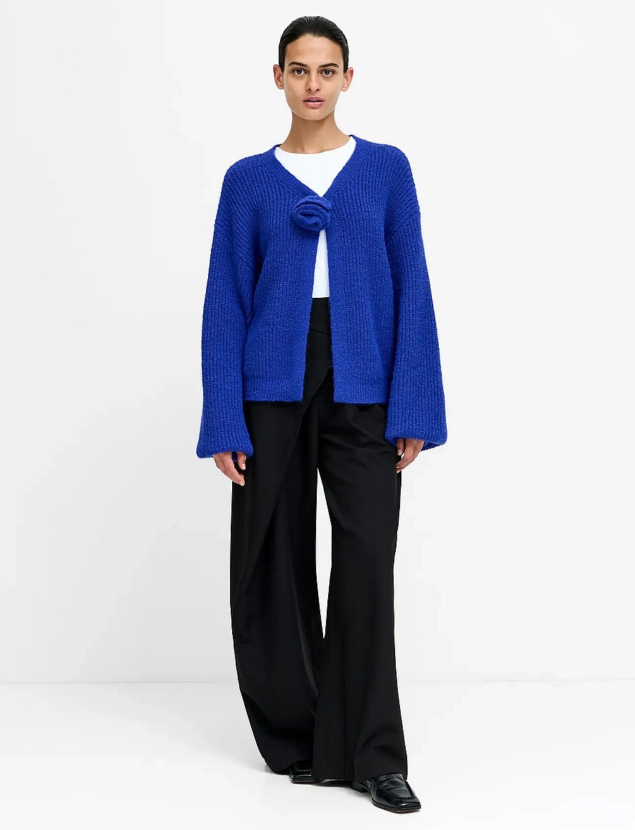 French Connection - KENLY ROSETTE CARDIGAN - cobalt blue - 0