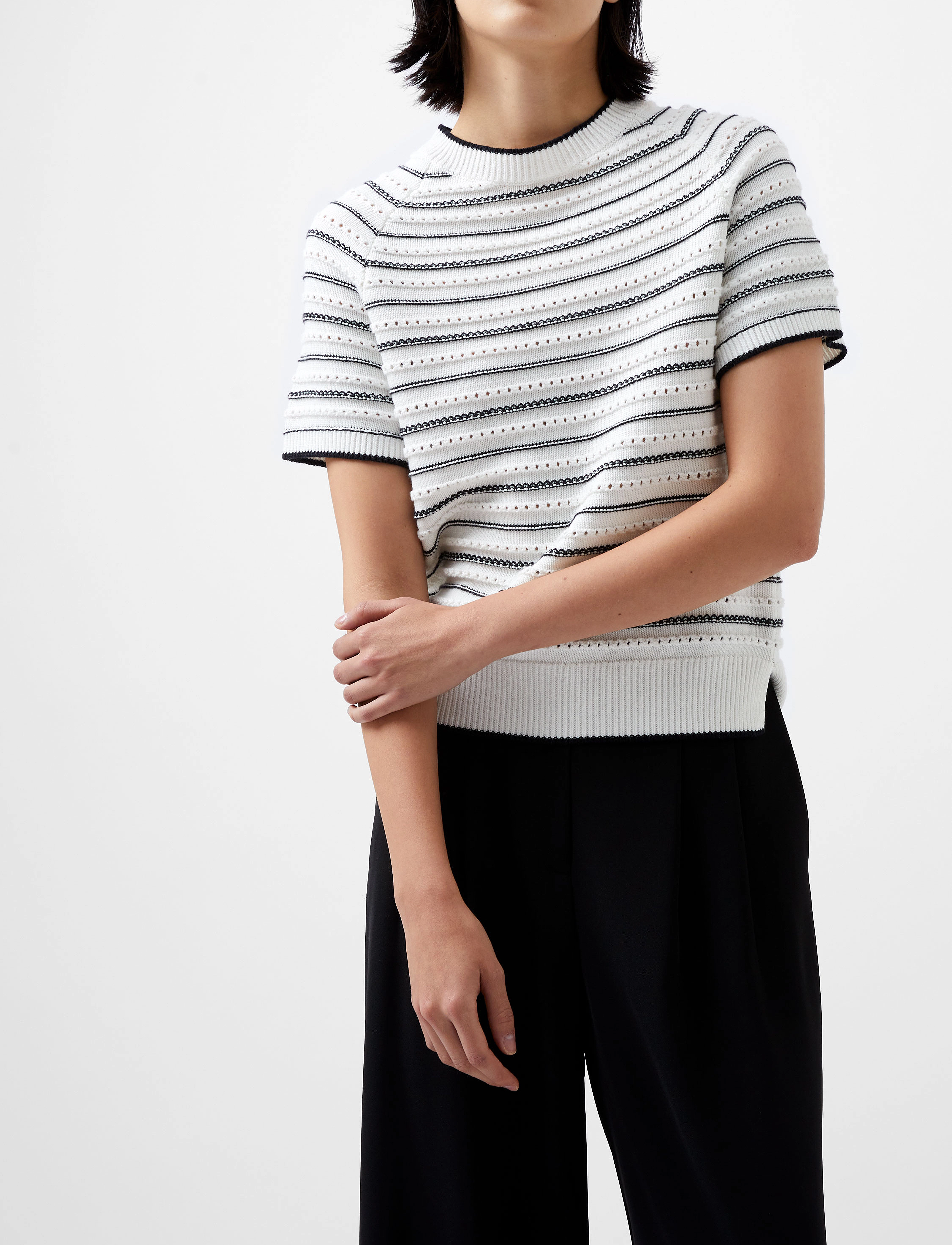 French Connection - OSKIE SS JUMPER - winter white/moonles - 3