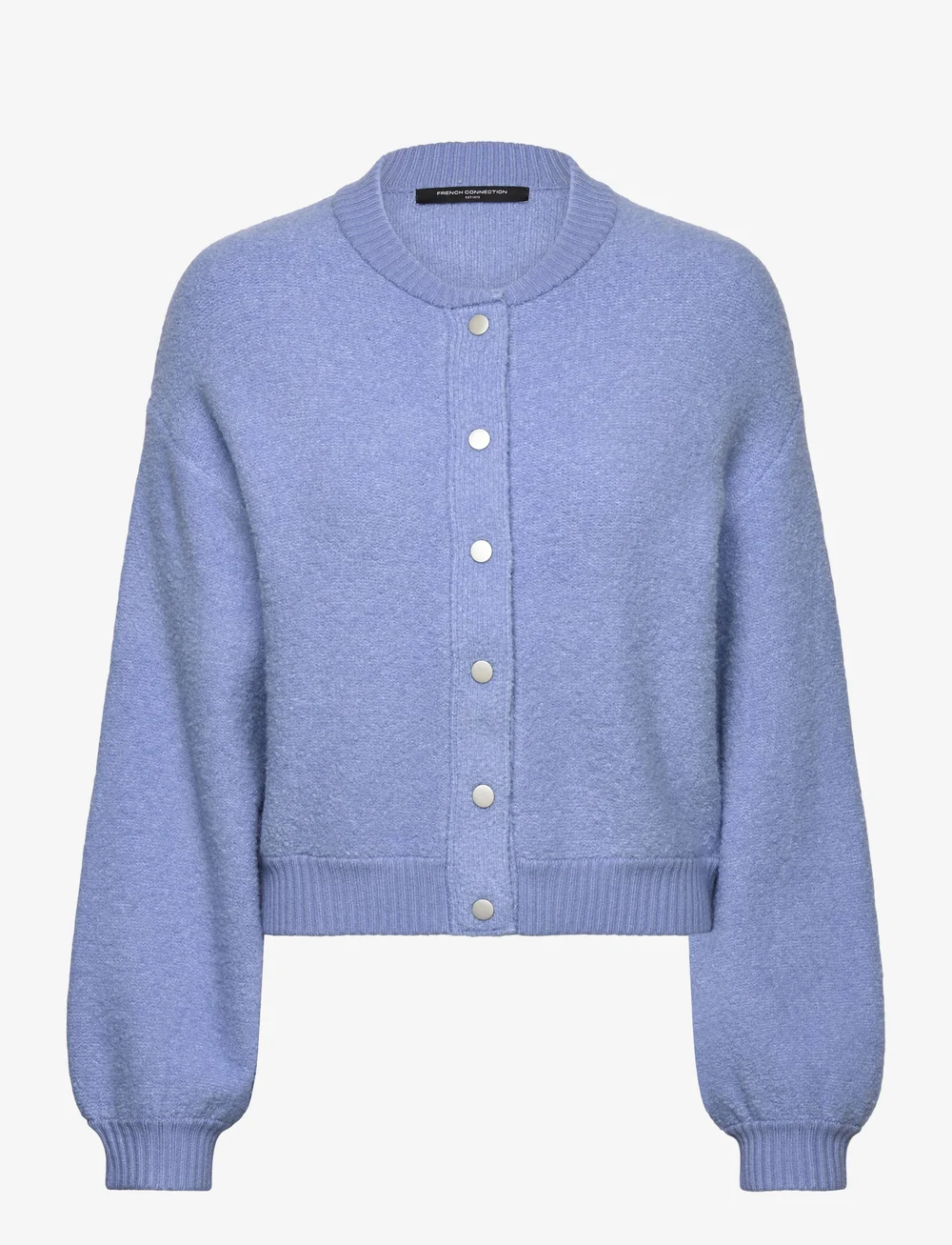 French Connection - MELISSA KNIT BOMBER JACKET - cardigans - dusted blue - 1