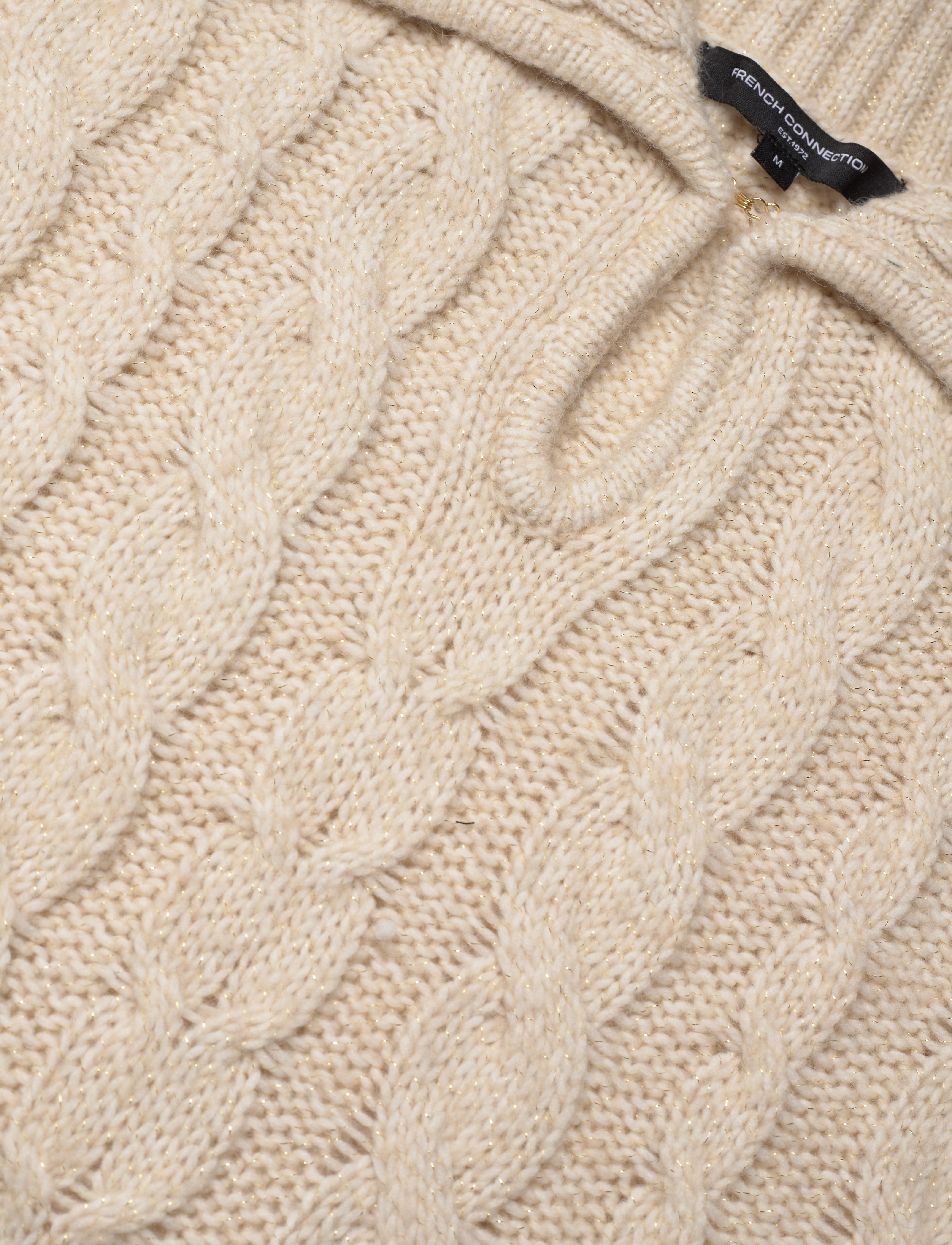 French Connection - KYLA SPARKLE LS JUMPER - porcelain cream - 3