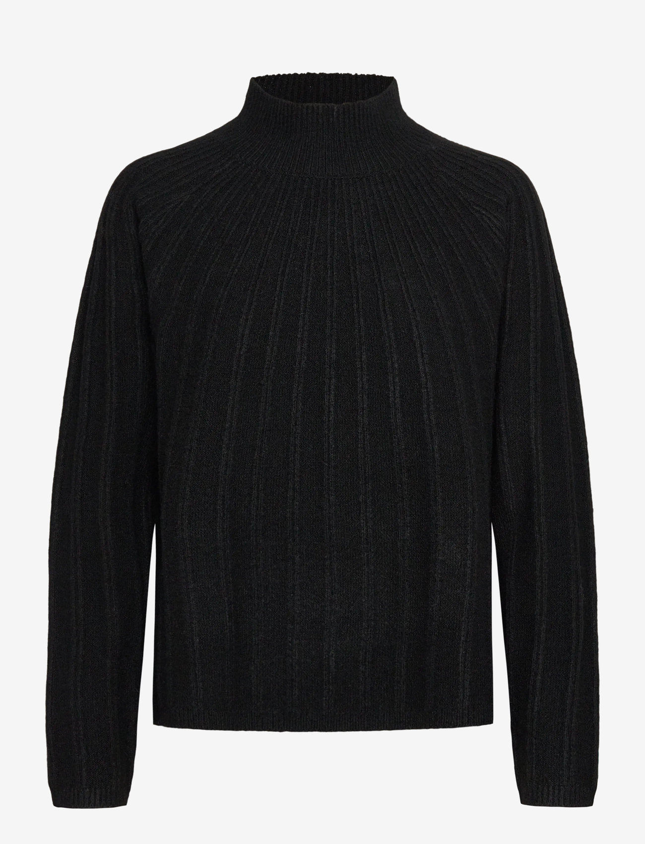 French Connection - KEZIA RECYCLED MOCK RIB JUMPER - stickade tröjor - black - 1