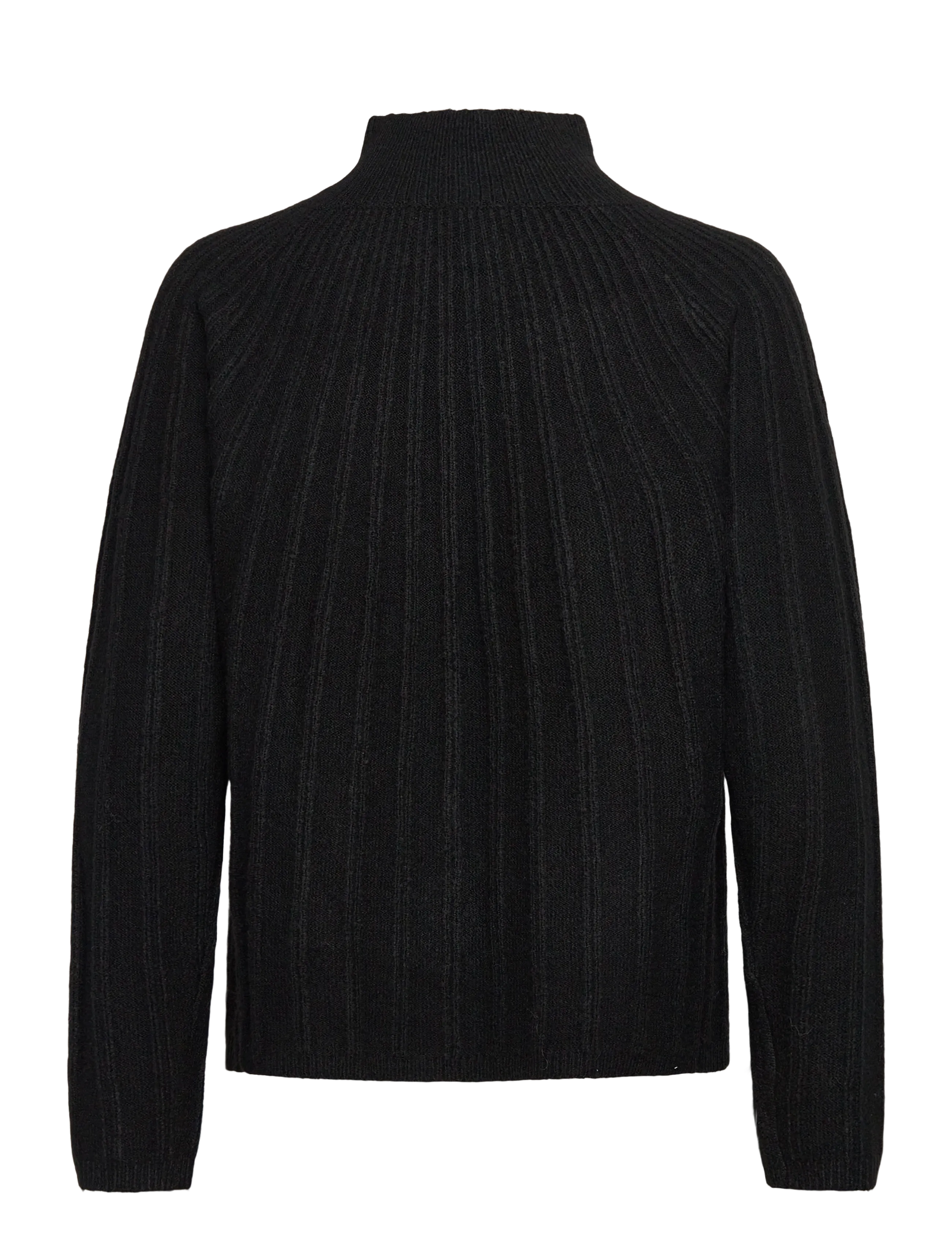 French Connection - KEZIA RECYCLED MOCK RIB JUMPER - striktrøjer - black - 2