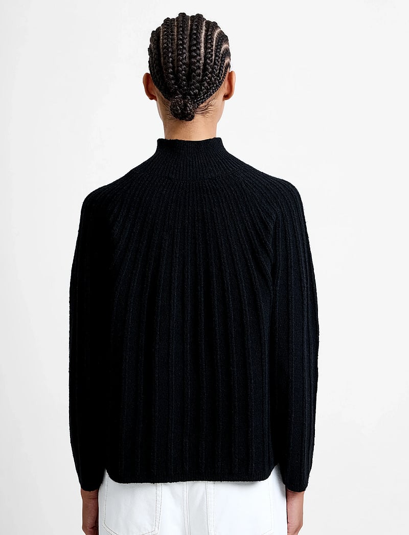 French Connection - KEZIA RECYCLED MOCK RIB JUMPER - striktrøjer - black - 5