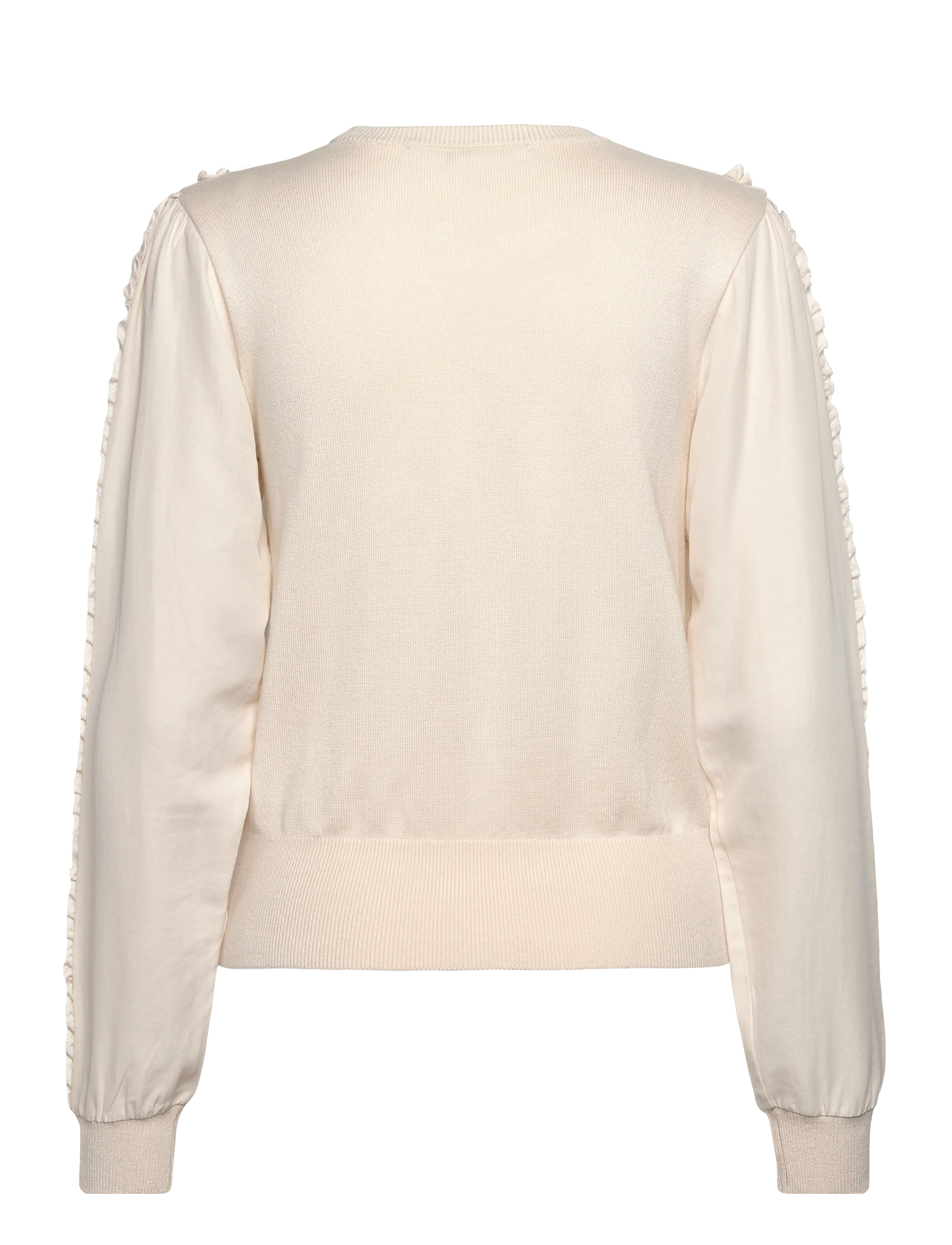 French Connection - KRISTA MIX RUFFLE SLV JUMPER - jumpers - porcelain cream - 2