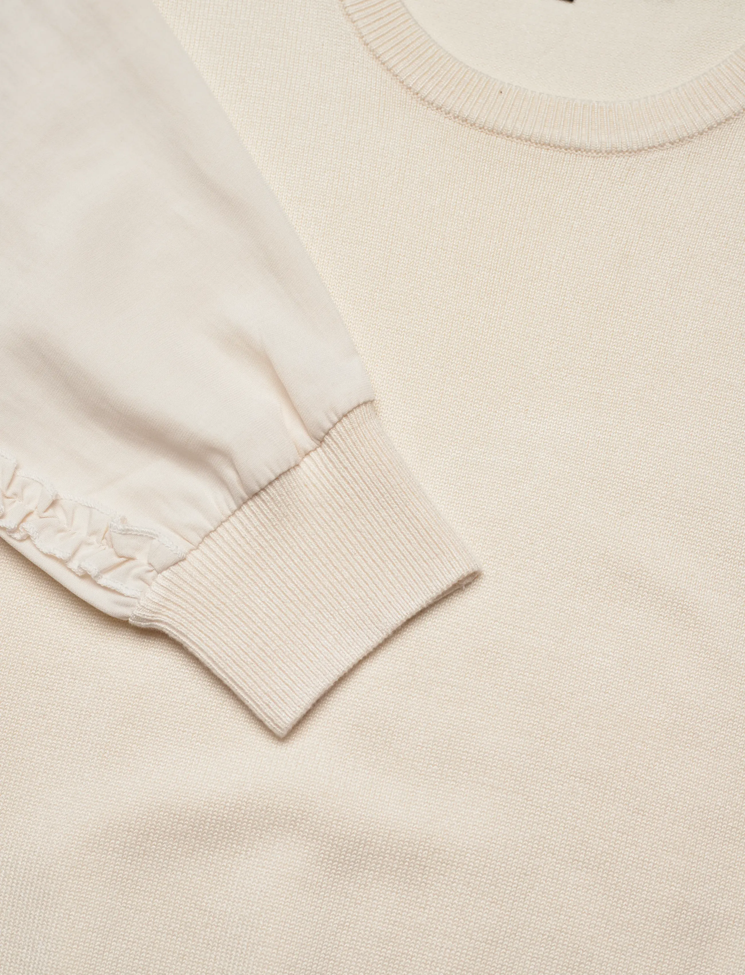 French Connection - KRISTA MIX RUFFLE SLV JUMPER - jumpers - porcelain cream - 5