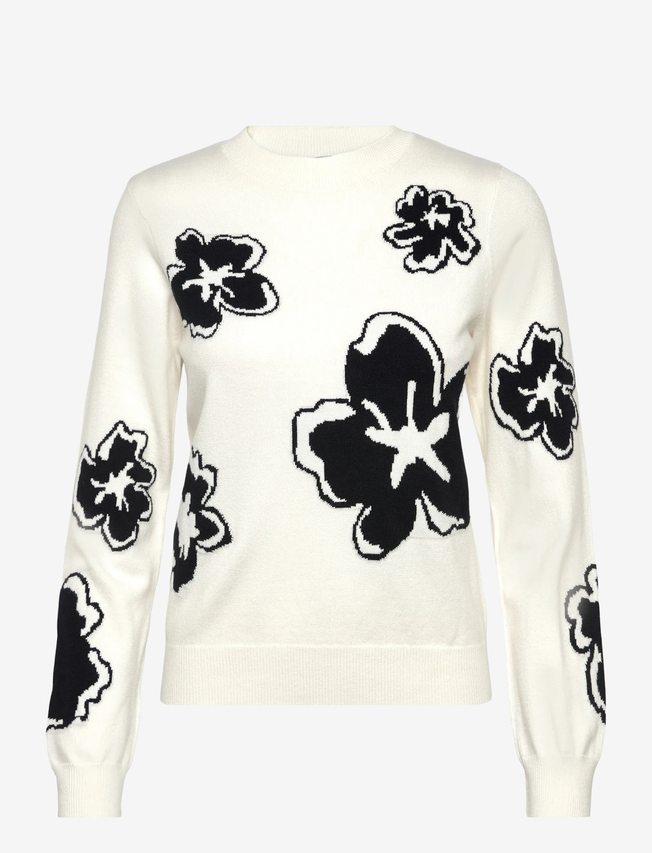 French Connection - PAISLEE FLORAL JACQUARD JUMPER - jumpers - white multi - 0