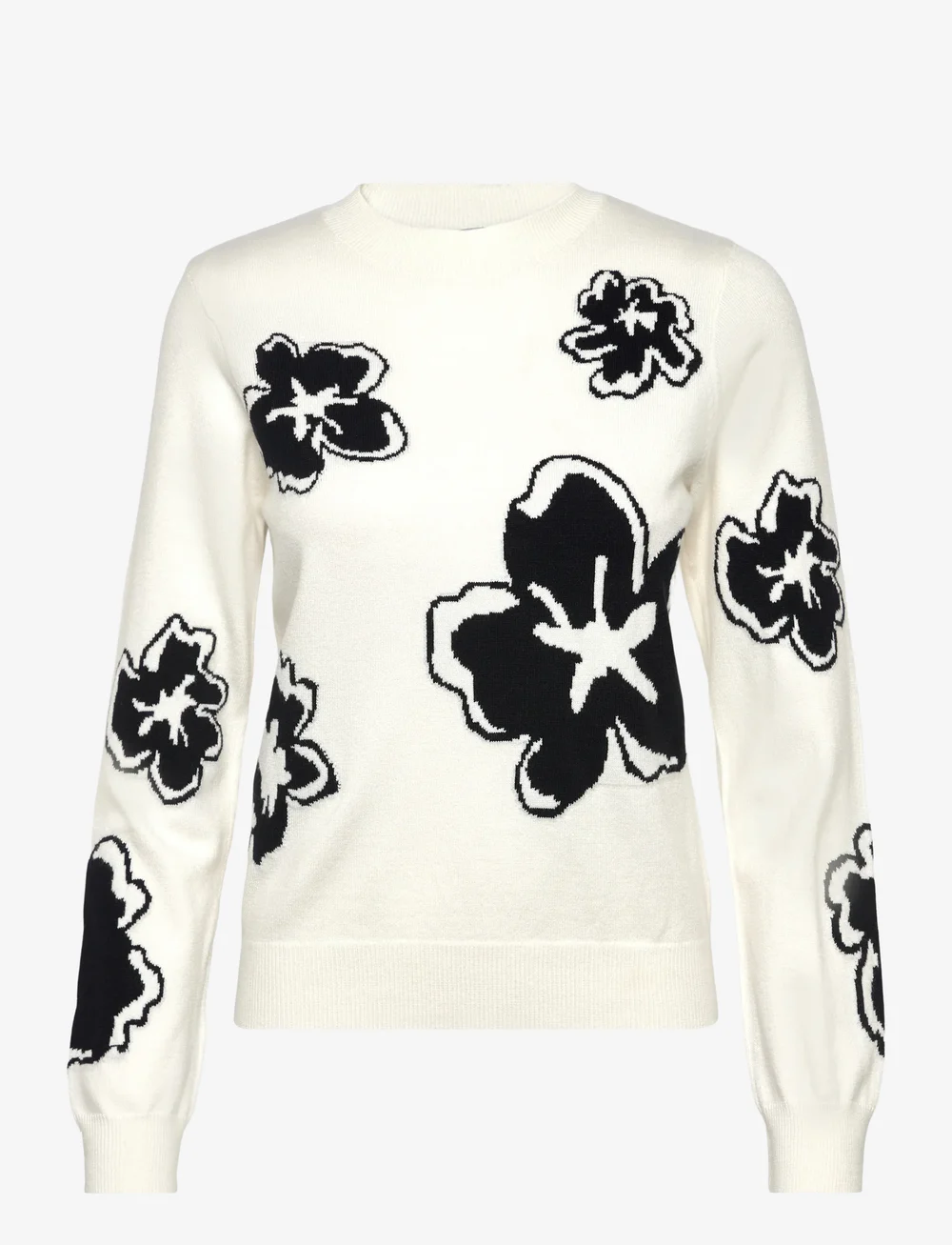 French Connection - PAISLEE FLORAL JACQUARD JUMPER - džemperi - white multi - 0