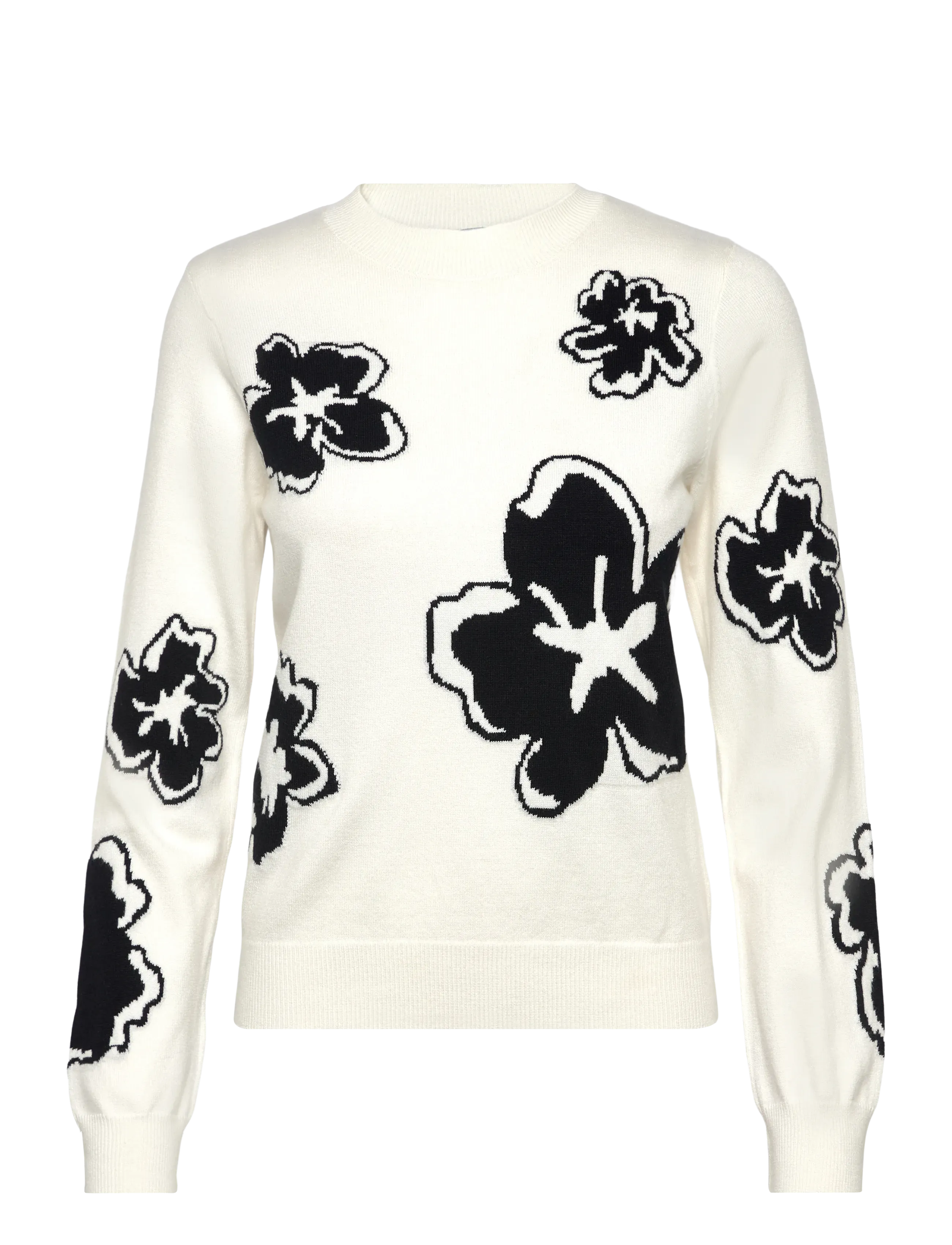 French Connection PAISLEE FLORAL JACQUARD JUMPER - Tøj - WHITE MULTI / white