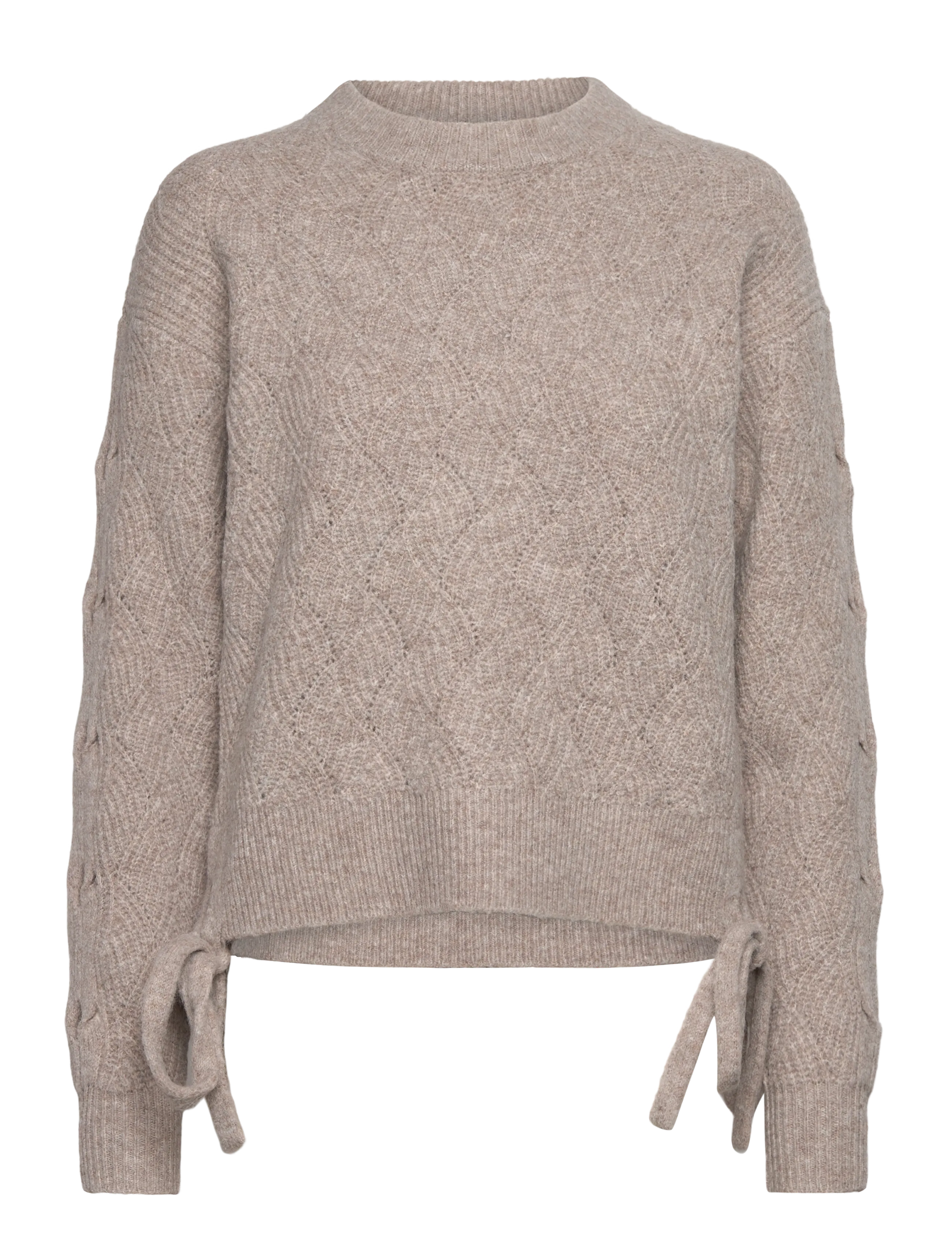 FRENCH CONNECTION Tina Cable Tie Jumper Beige - L - Damen