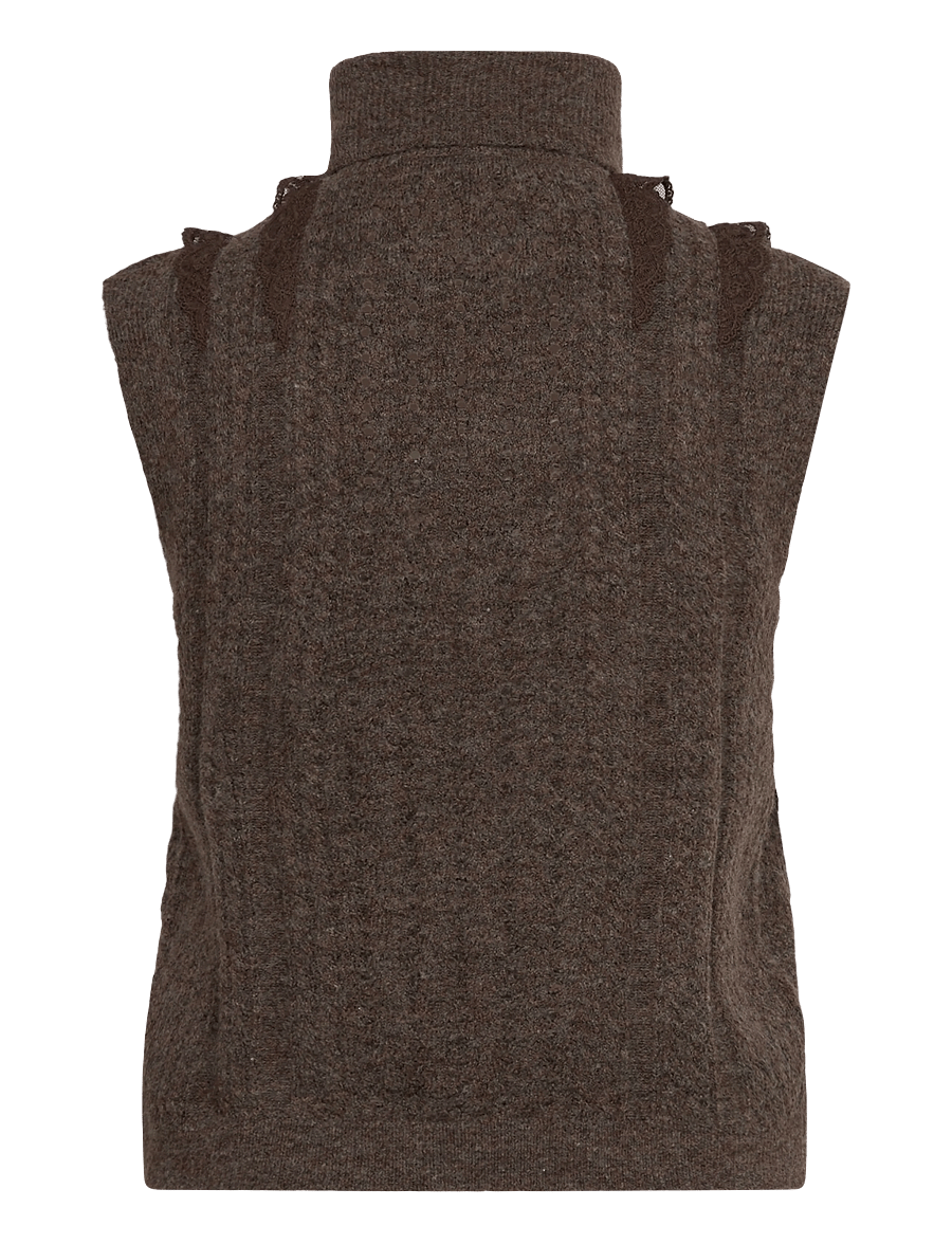 French Connection - KEZIA SLVLSS JUMPER - strickwesten - brown - 2