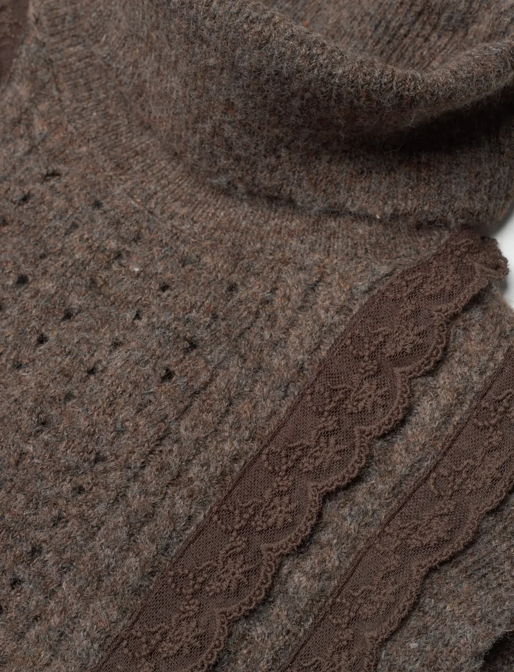 French Connection - KEZIA SLVLSS JUMPER - stickade västar - brown - 3