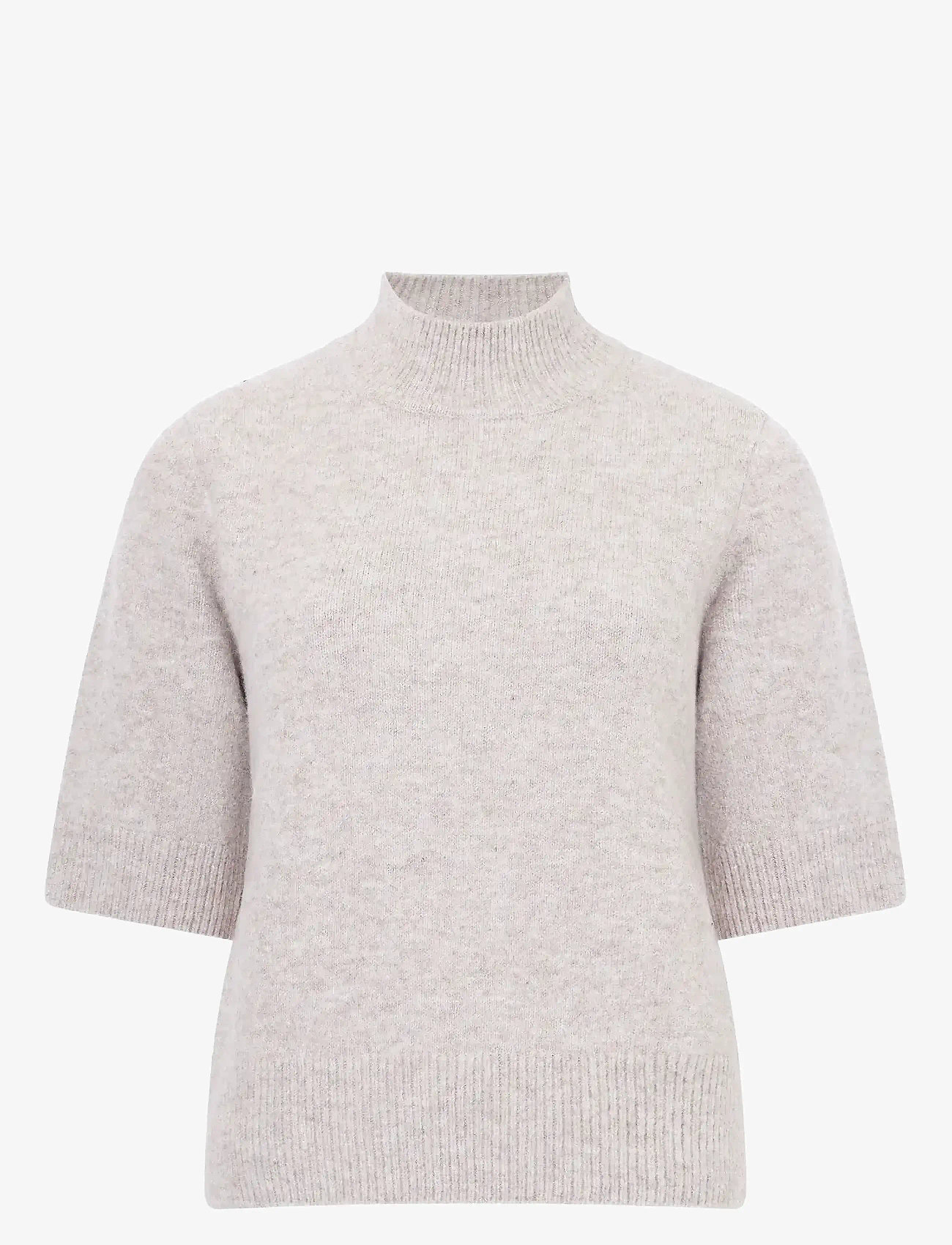 French Connection - KEZIA S/S MOCK NK TOP - pullover - almond neutral - 1