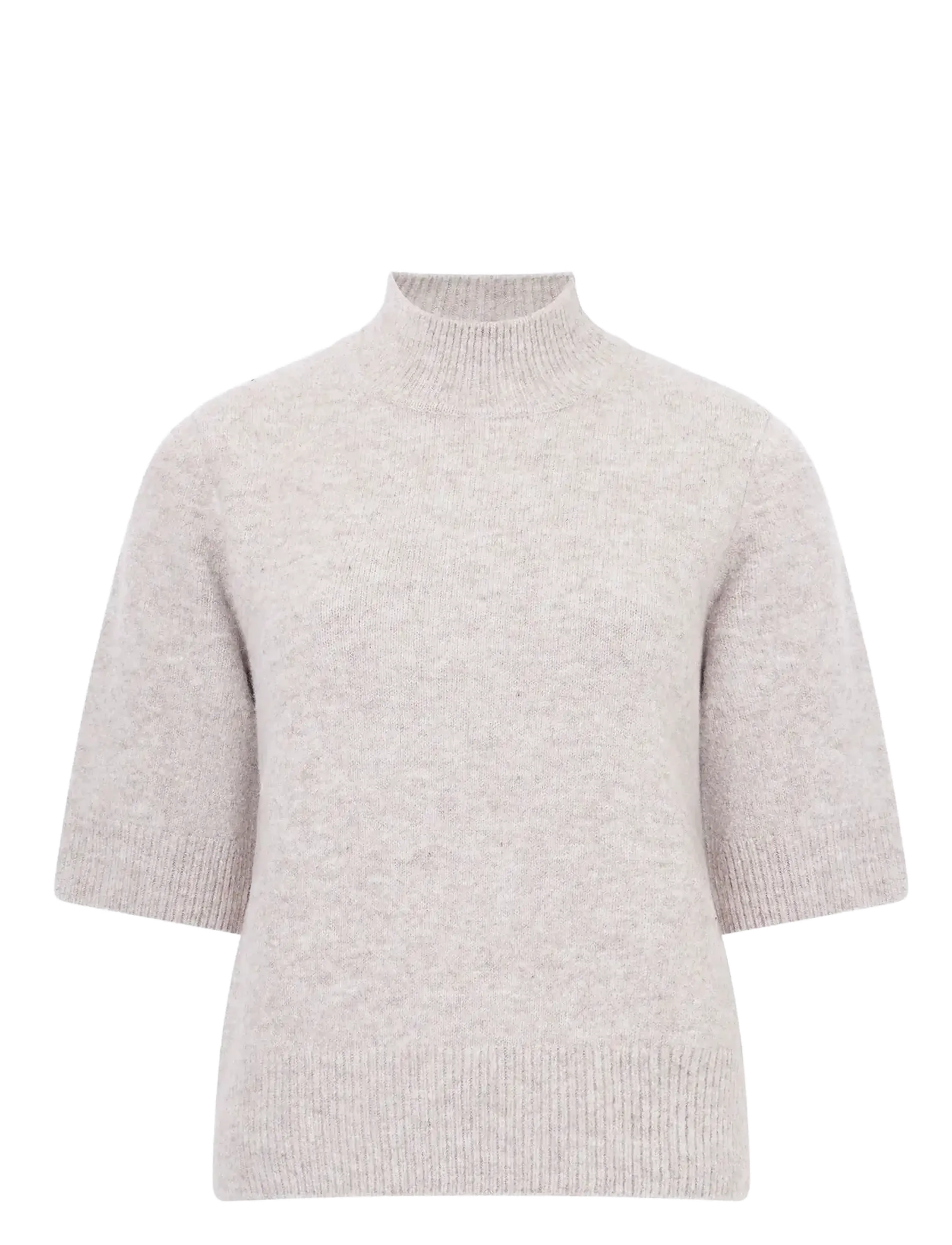French Connection KEZIA S/S MOCK NK TOP - Kleidung - ALMOND NEUTRAL / beige