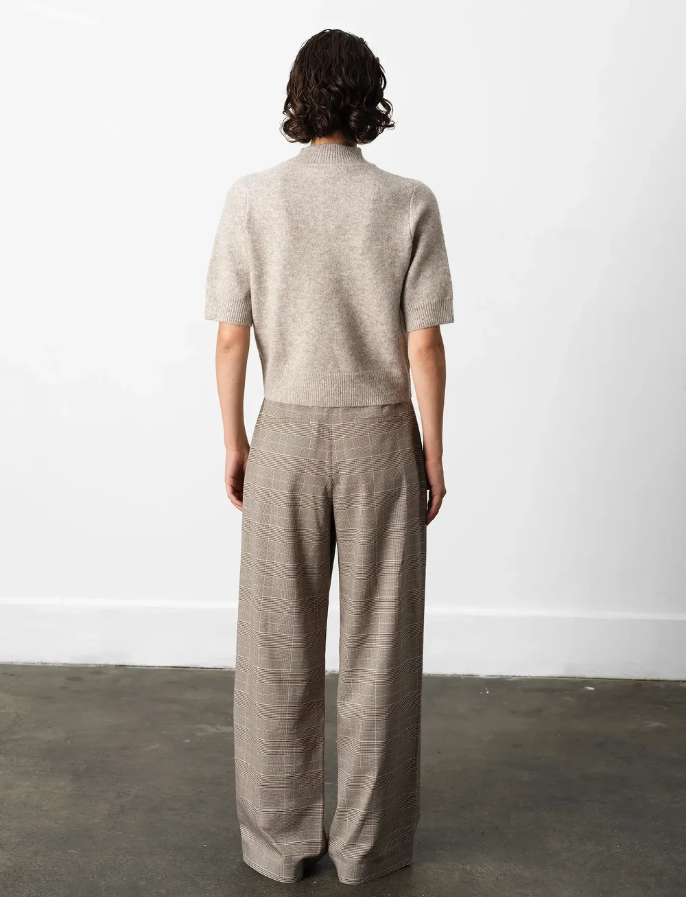 French Connection - KEZIA S/S MOCK NK TOP - stickade tröjor - almond neutral - 3