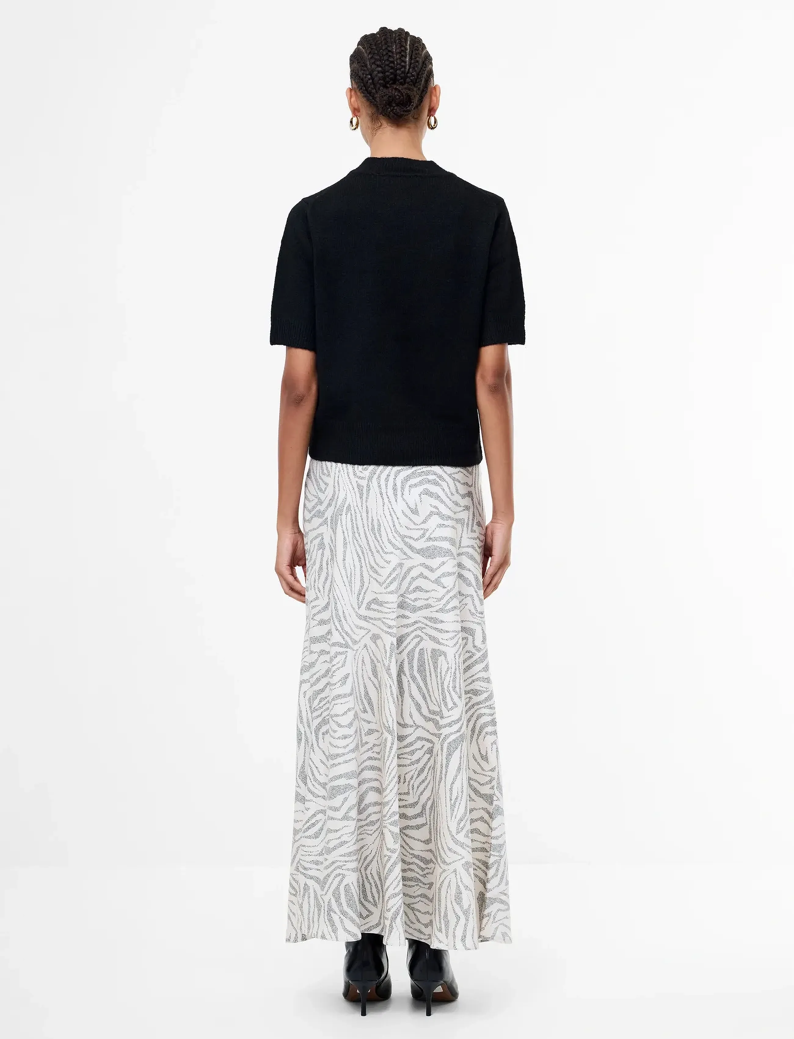 French Connection - KEZIA S/S MOCK NK TOP - swetry - black - 4