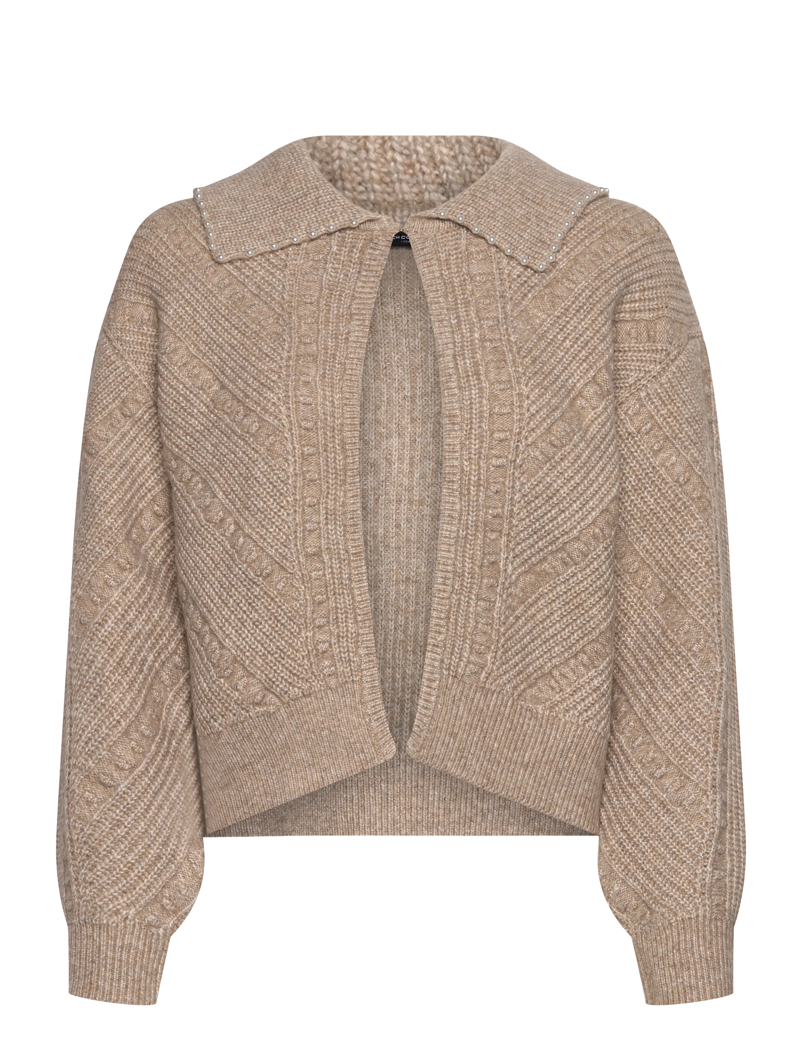 French Connection KITTY PEARL LS CARDIGAN - Tøj - ALMOND NEUTRAL / beige