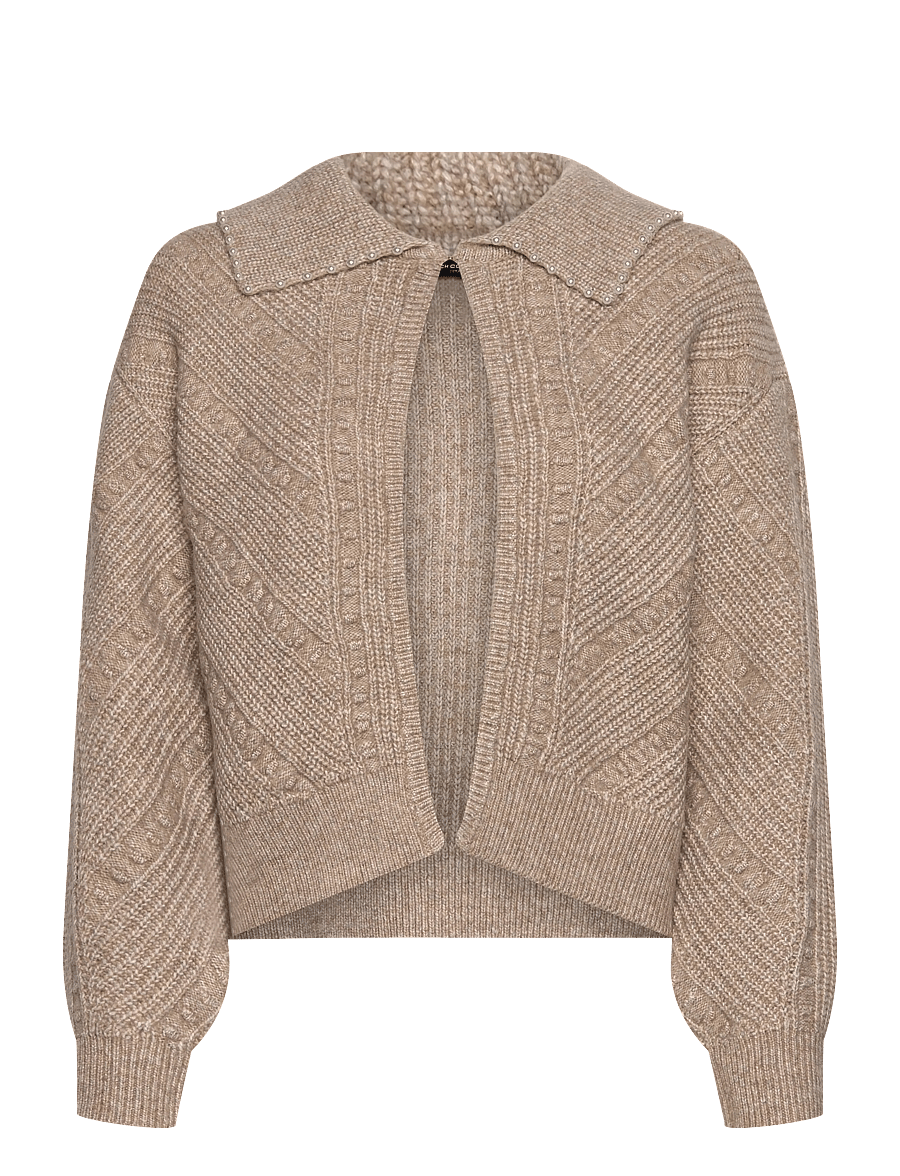 French Connection - KITTY PEARL LS CARDIGAN - kardiganid - almond neutral - 1