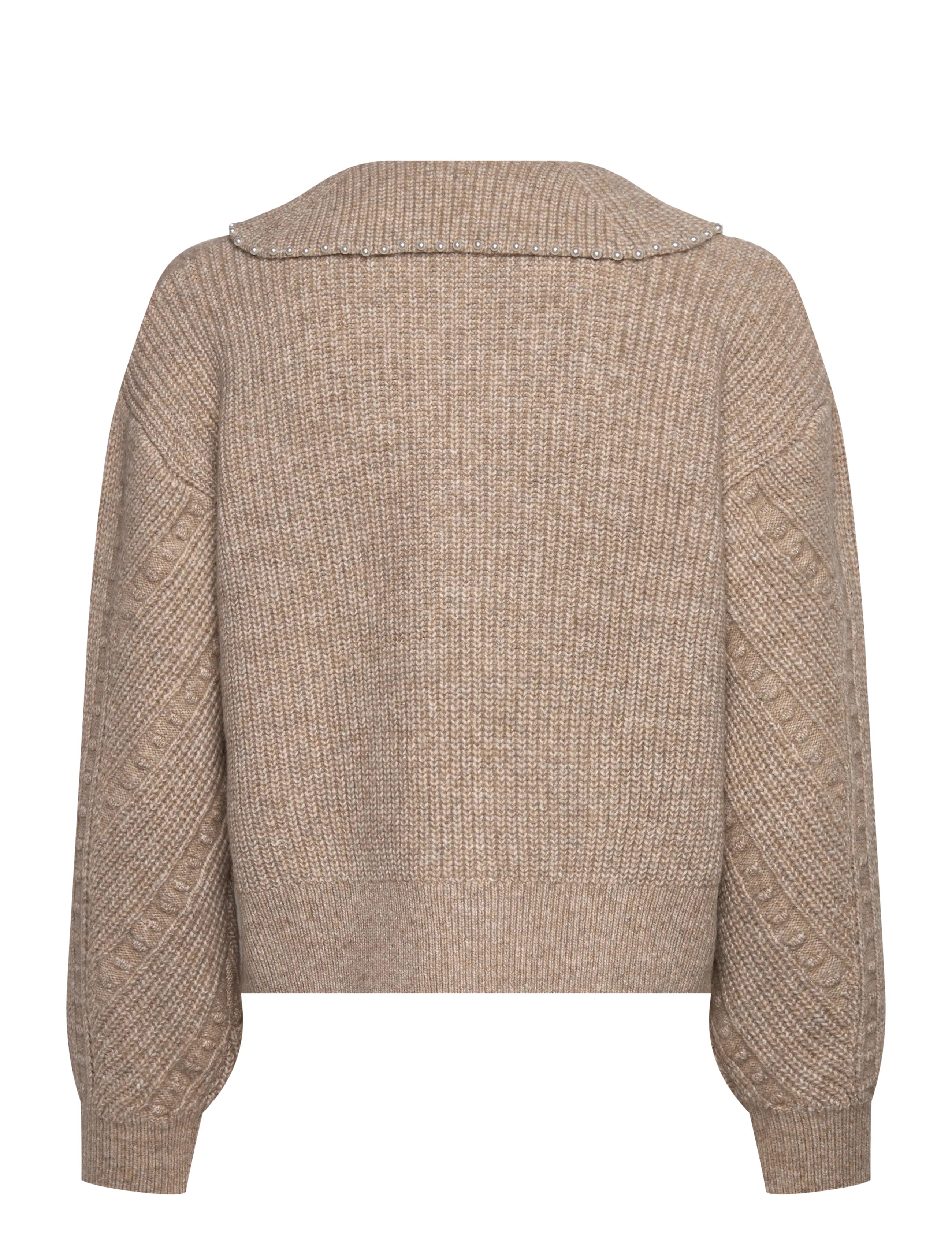 French Connection - KITTY PEARL LS CARDIGAN - cardigans - almond neutral - 2
