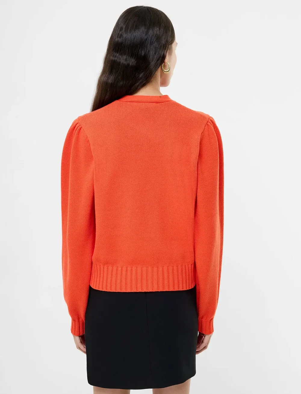 French Connection - VARLI LS TIE NK CARDIGAN - cardigans - flame orange - 5