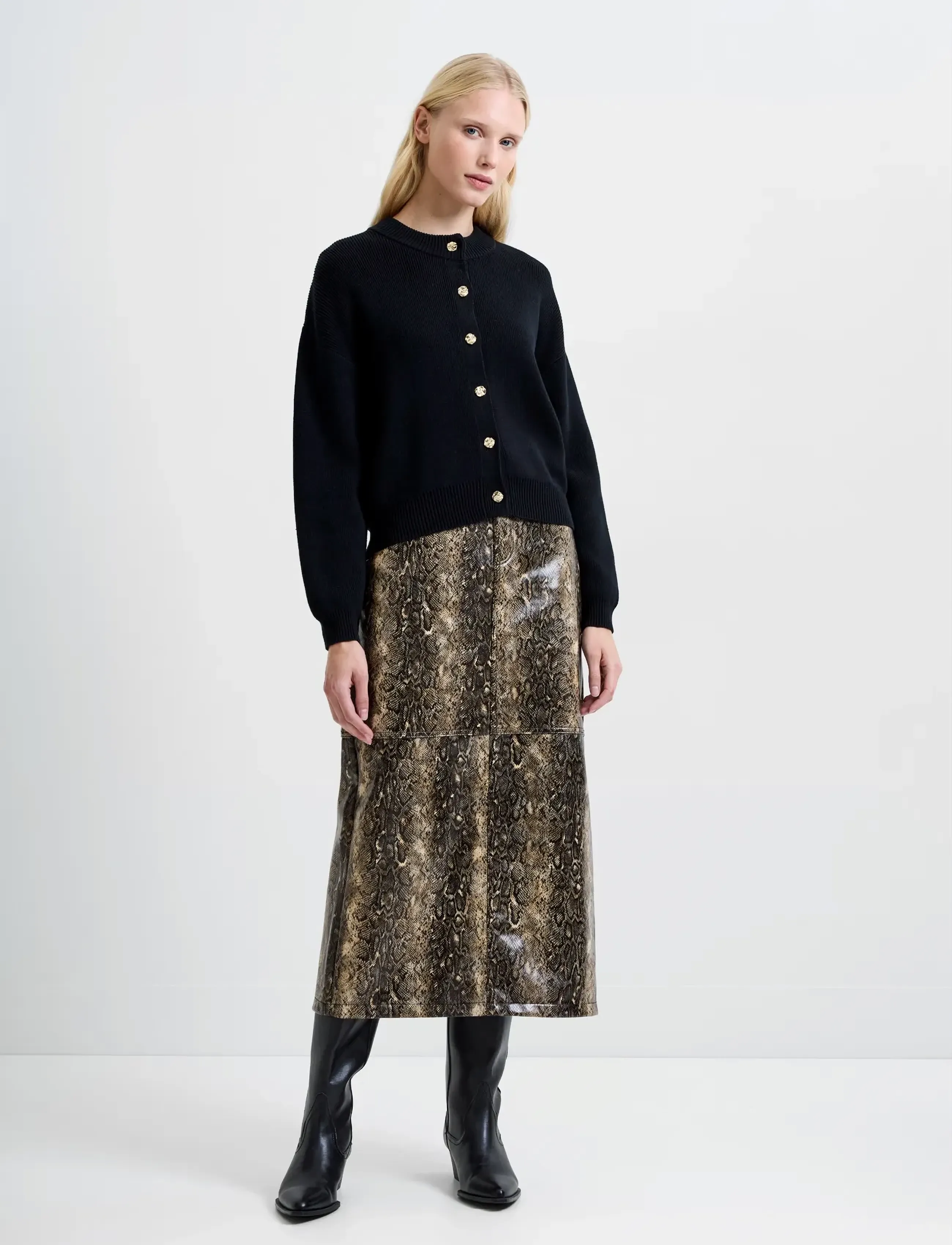 French Connection - MILANO MOZART LS CARDI - gebreide vesten - blackout - 2