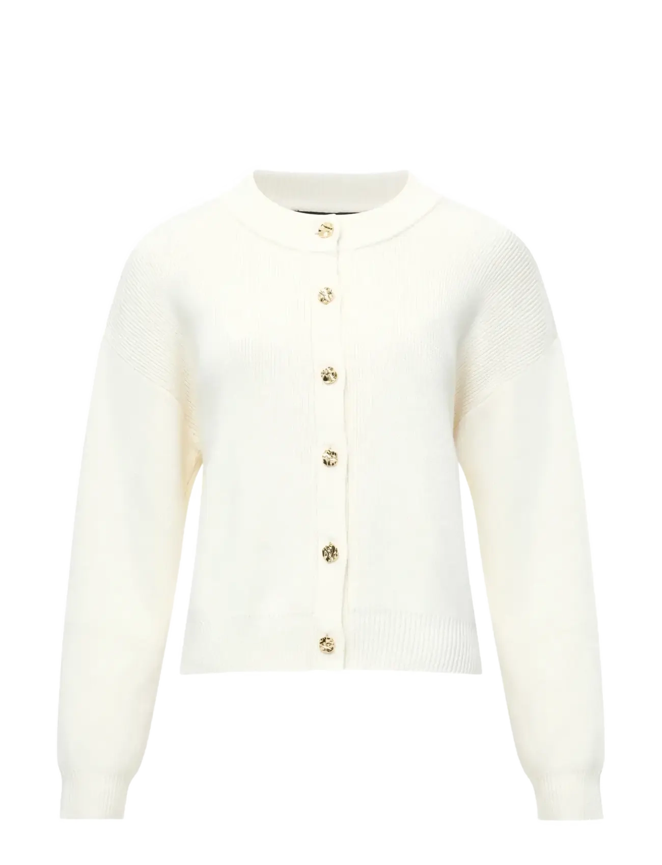 FRENCH CONNECTION Milano Mozart Ls Cardi Cream - M - Damen