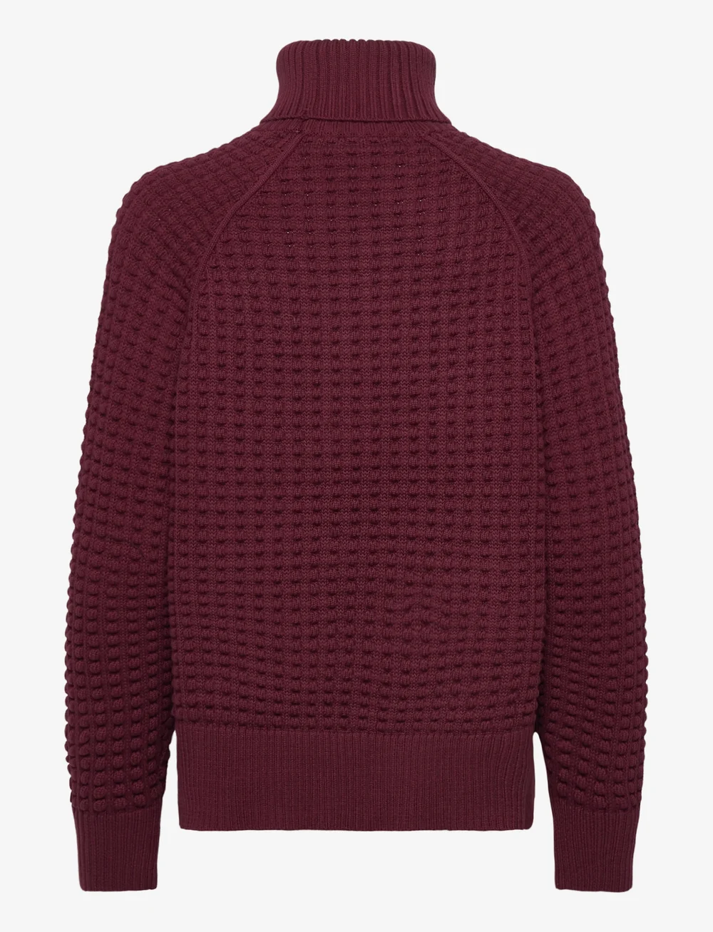 French Connection - KEYA POPCORN LS HIGH NK JUMPER - turtlenecks - bordeaux red - 2