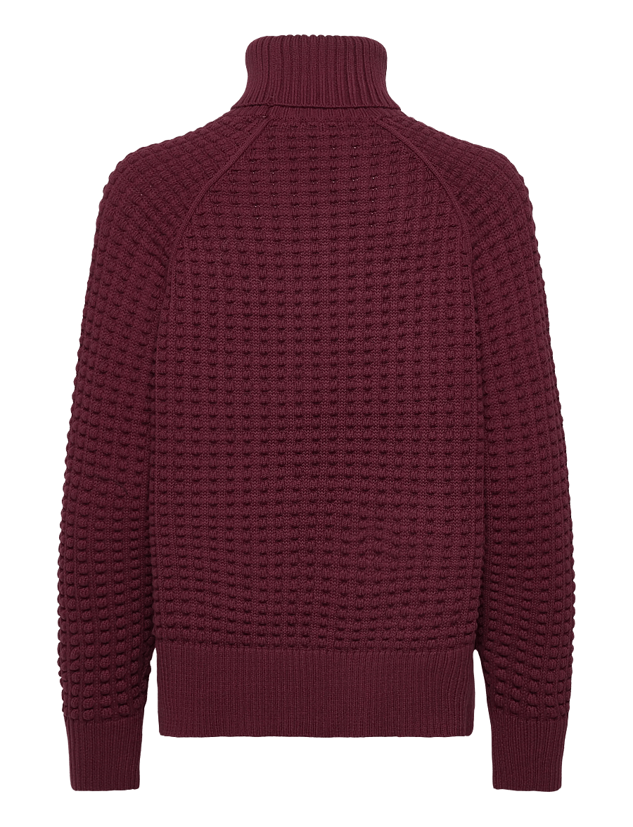 French Connection - KEYA POPCORN LS HIGH NK JUMPER - kõrge kaelusega kudumid - bordeaux red - 2
