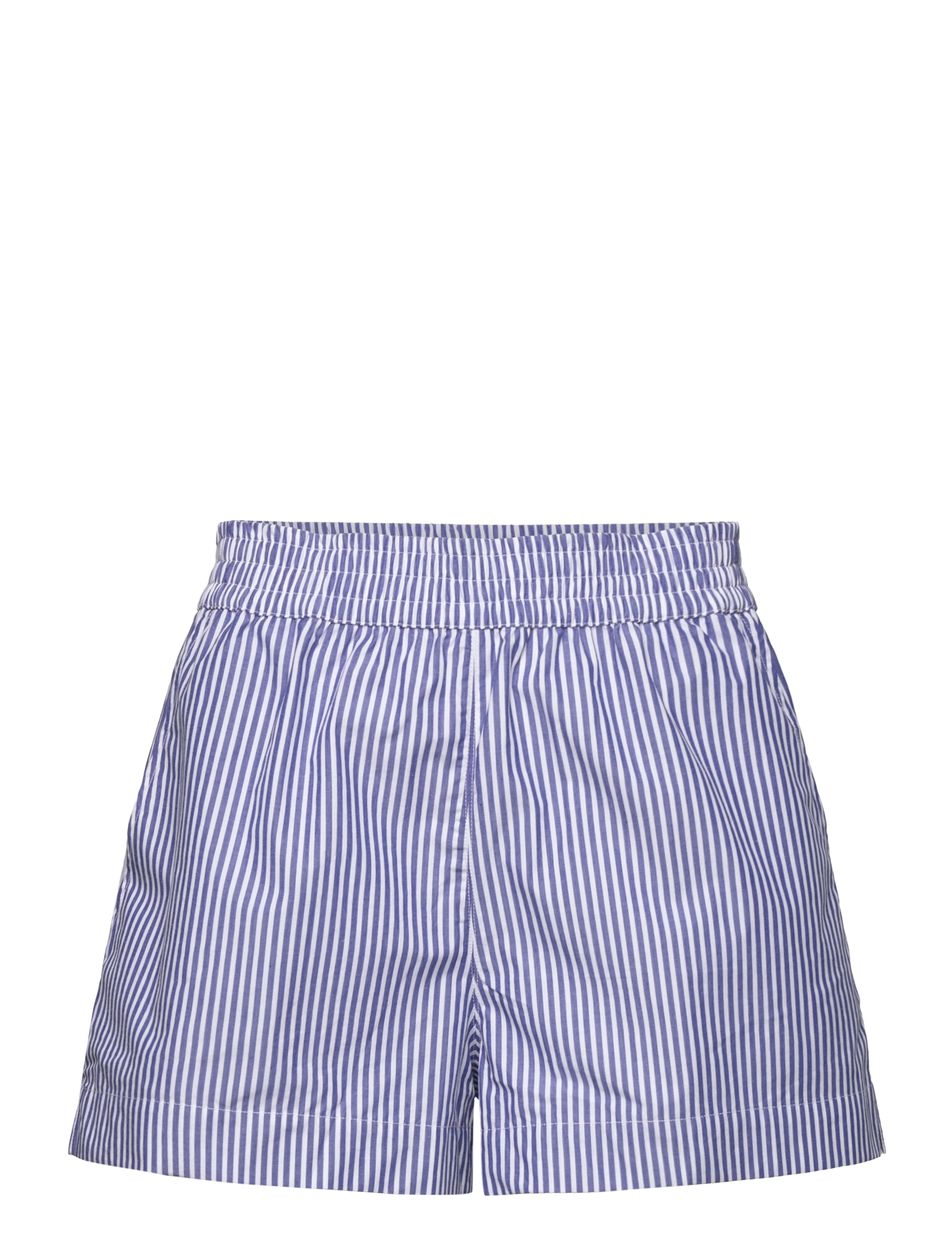 French Connection RHDES POP STRP PUL ON SHRT - Shorts - LINEN WHITE/MARINE / blue