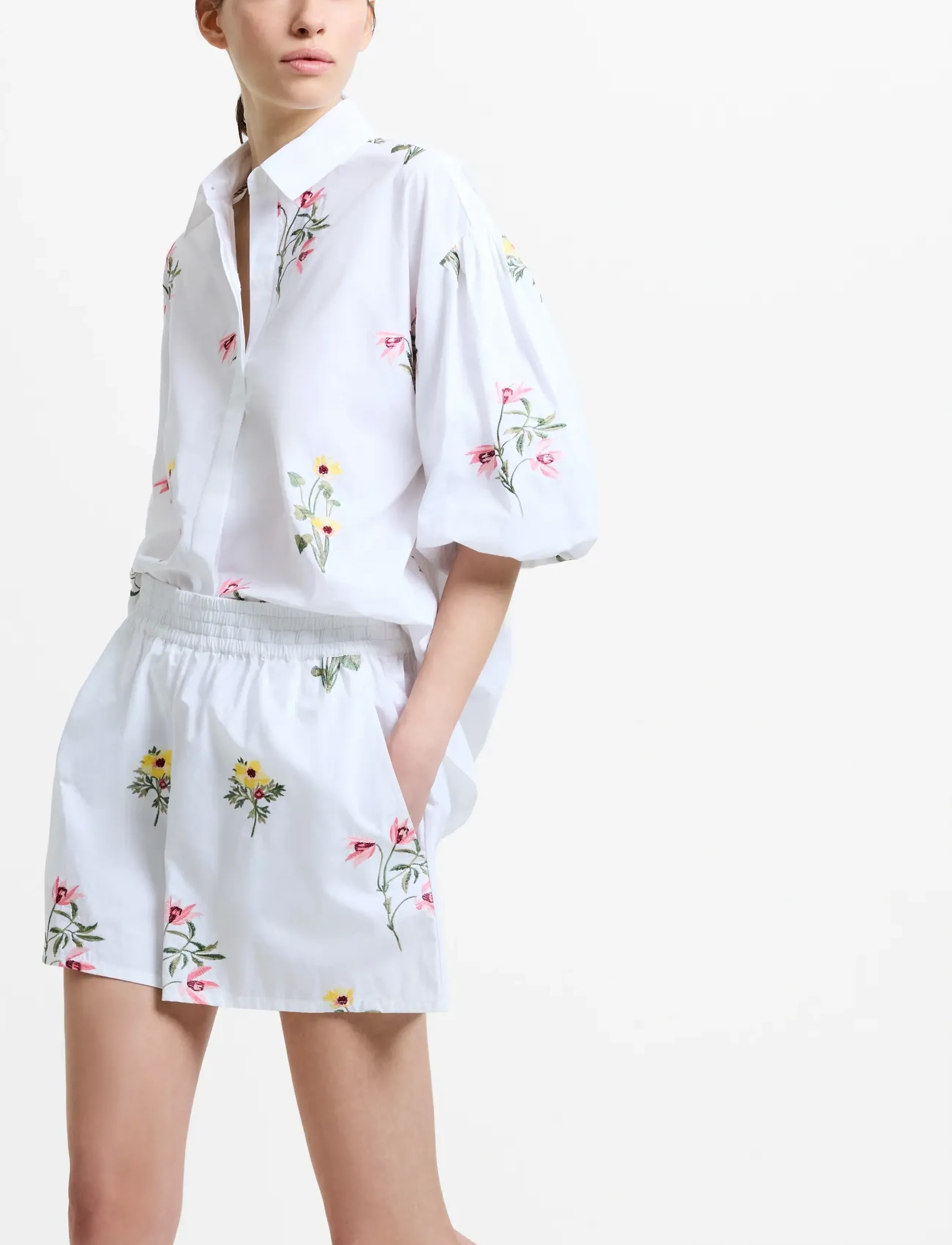 French Connection - ALISSA COTTON SHORTS - ikdienas šorti - linen white - 2