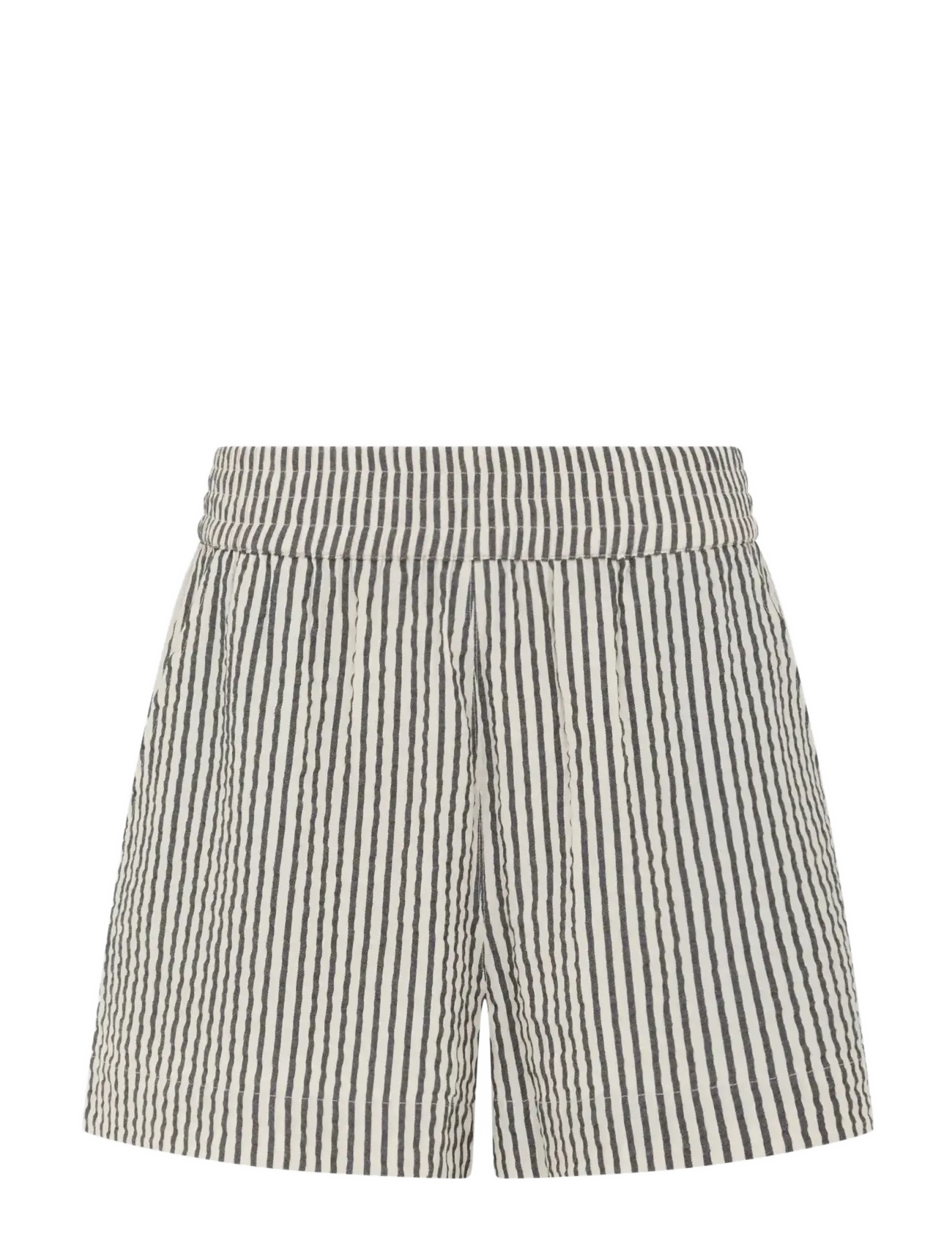 French Connection LIA STRIPES SHORT - Vêtements - MONOCHROME STRIPES / cream