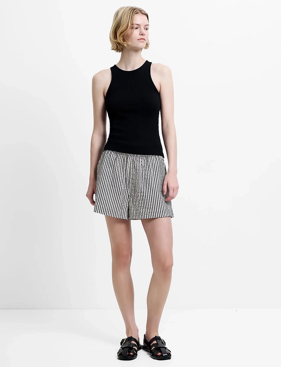French Connection - LIA STRIPES SHORT - casual shorts - monochrome stripes - 0