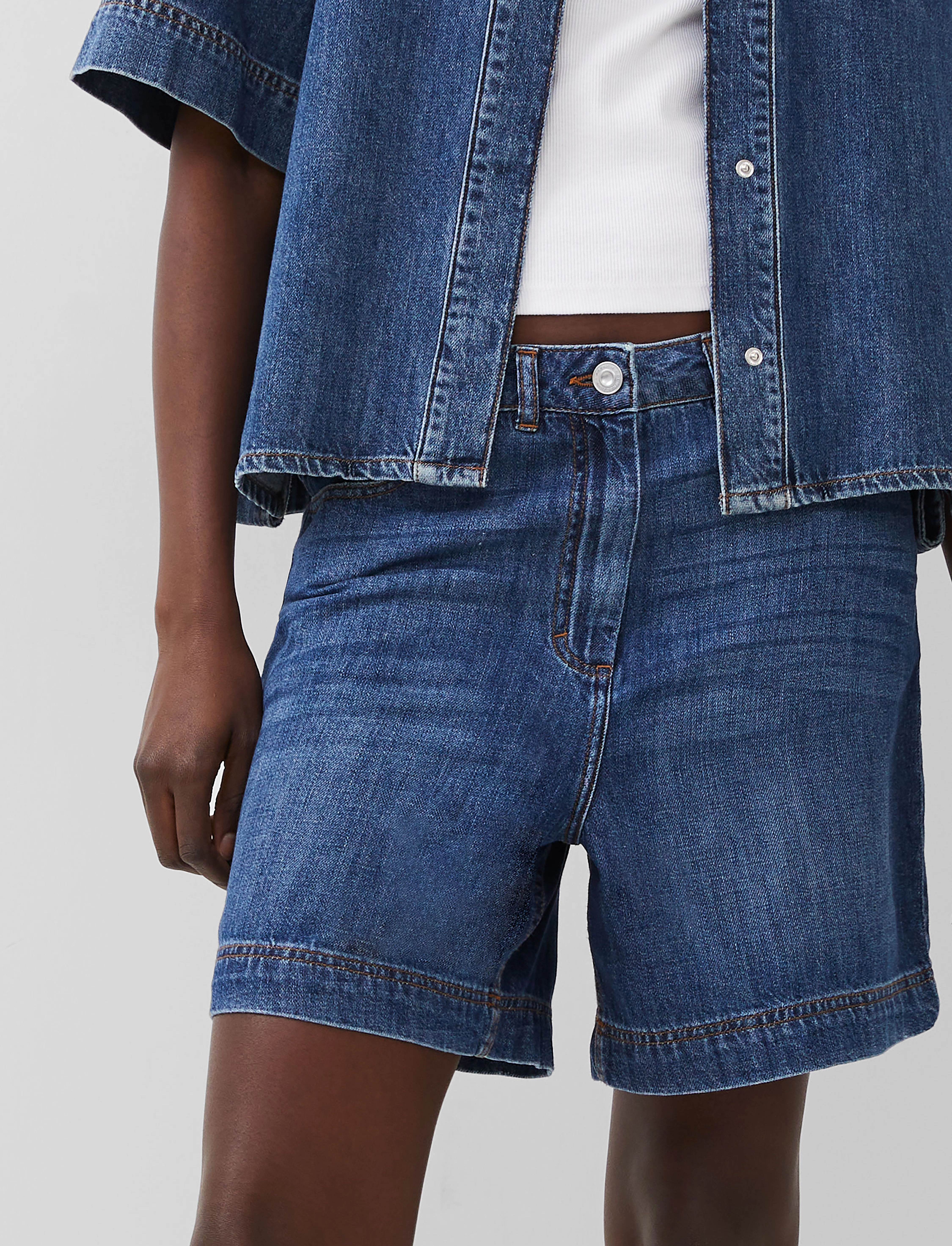 French Connection - FINLEY DENIM SHORT - short en jeans - vintage - 3