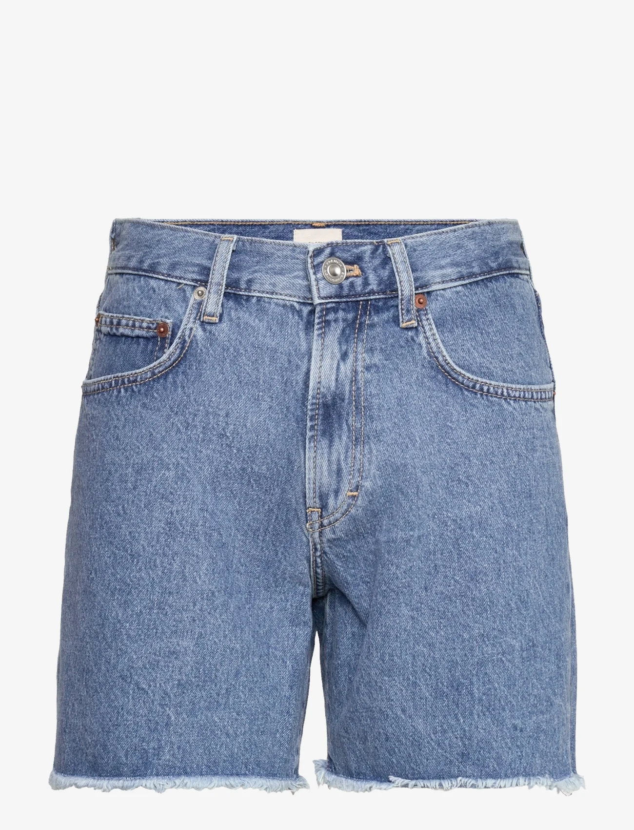 French Connection - PIPER ORGNIC DNM BOYFRND SHRTS - jeansshorts - mid blue - 0