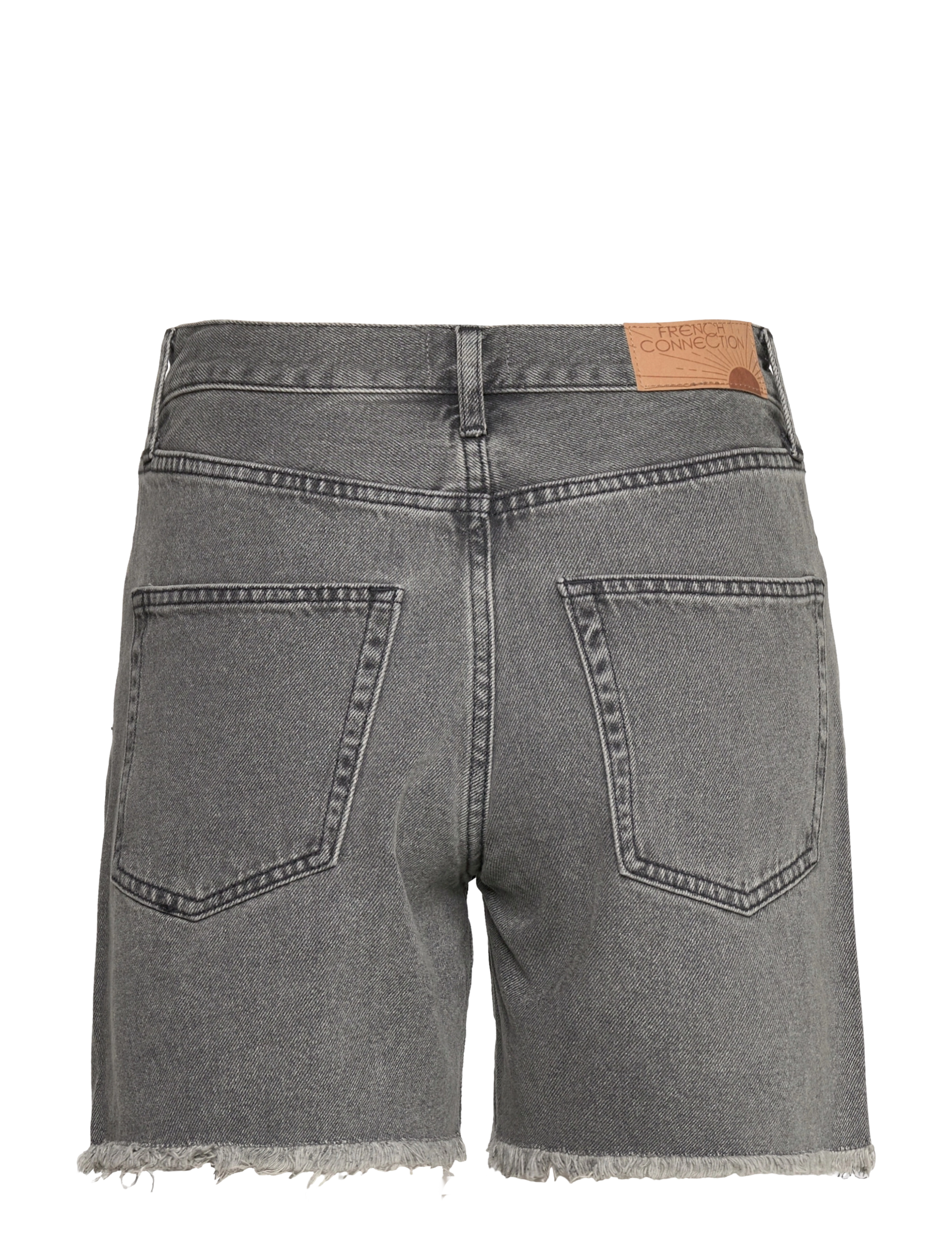 French Connection - PIPER ORGNIC DNM BOYFRND SHRTS - washed black - 1