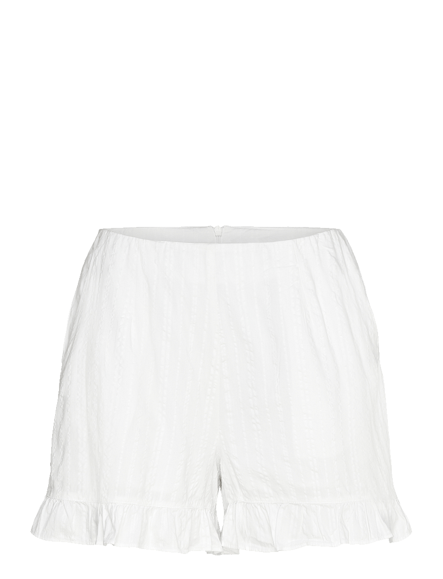 French Connection - BARNET COTTON SHORTS - linen white - 1