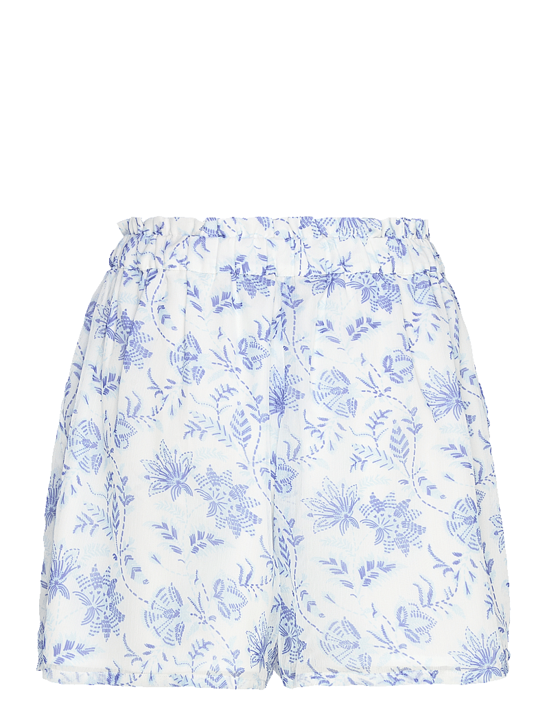 French Connection - SERENITY HALLIE CRINKLE SKORT - casual shorts - cream/blue - 2