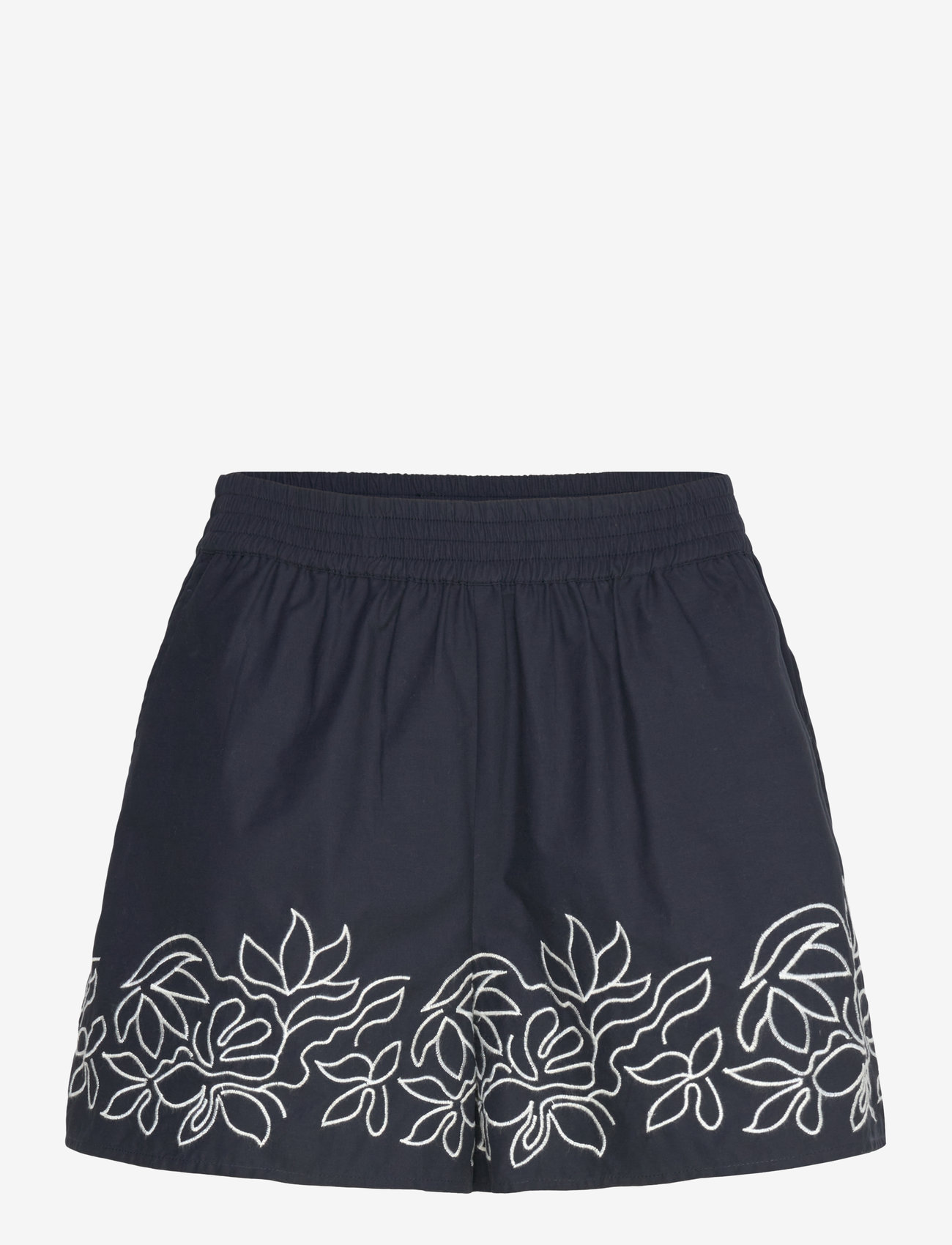 French Connection - ALISSA COTTON SHORTS - kasdienio stiliaus šortai - navy/white - 1