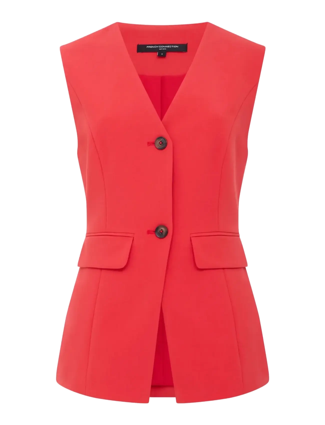 French Connection CARLIE LONGLINE FITTED WAISTCO - Westen - WATERMELON RED / red