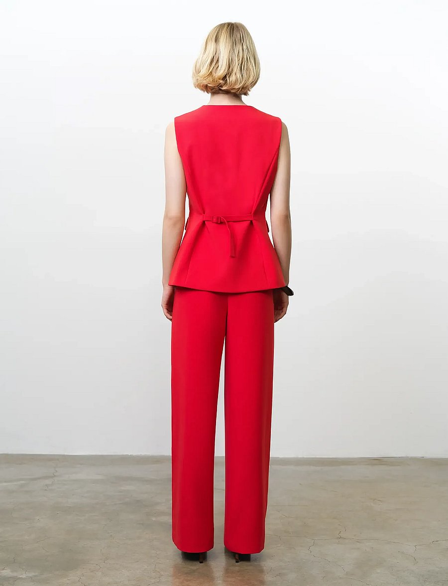 French Connection - CARLIE LONGLINE FITTED WAISTCO - westen - watermelon red - 4