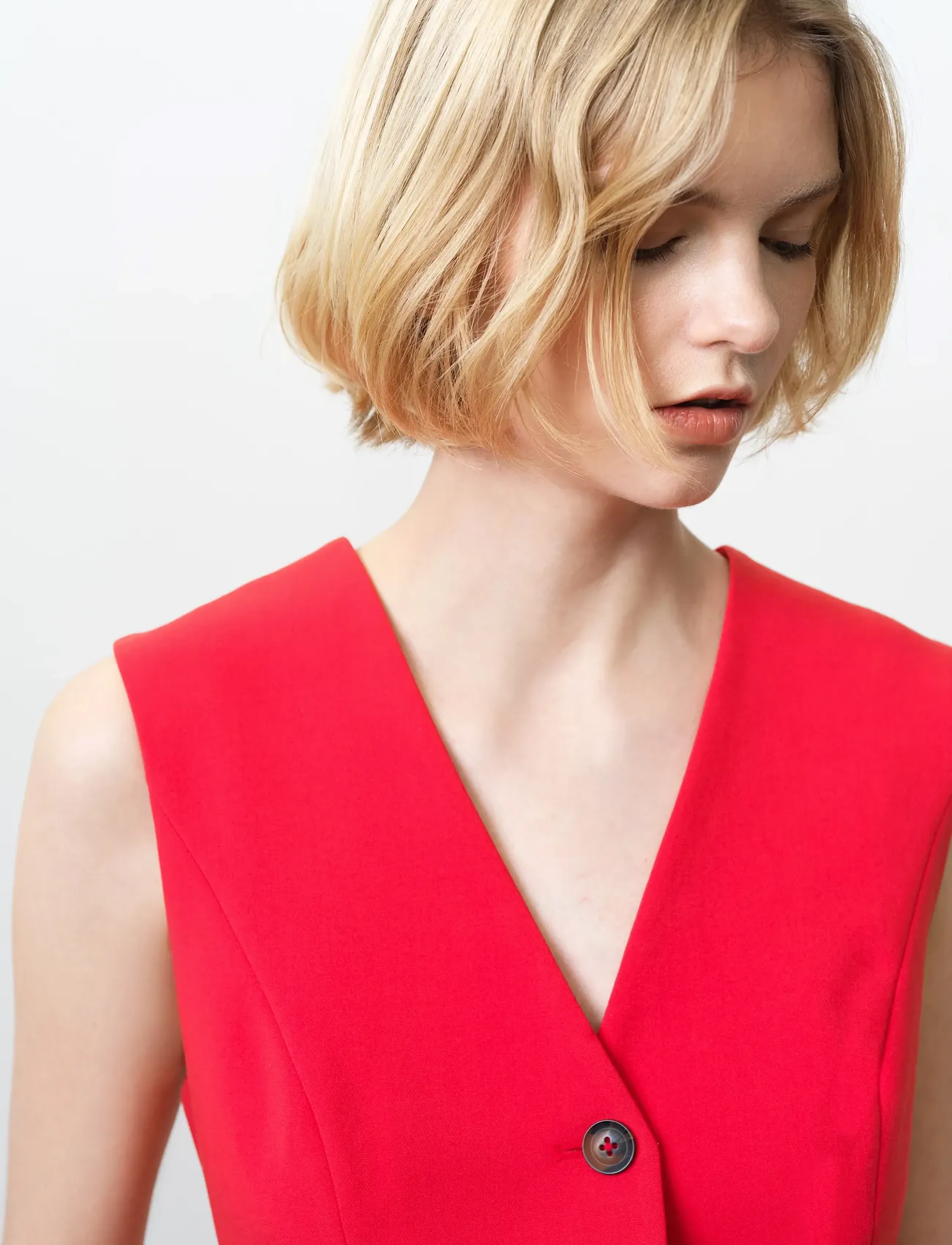 French Connection - CARLIE LONGLINE FITTED WAISTCO - veste - watermelon red - 5