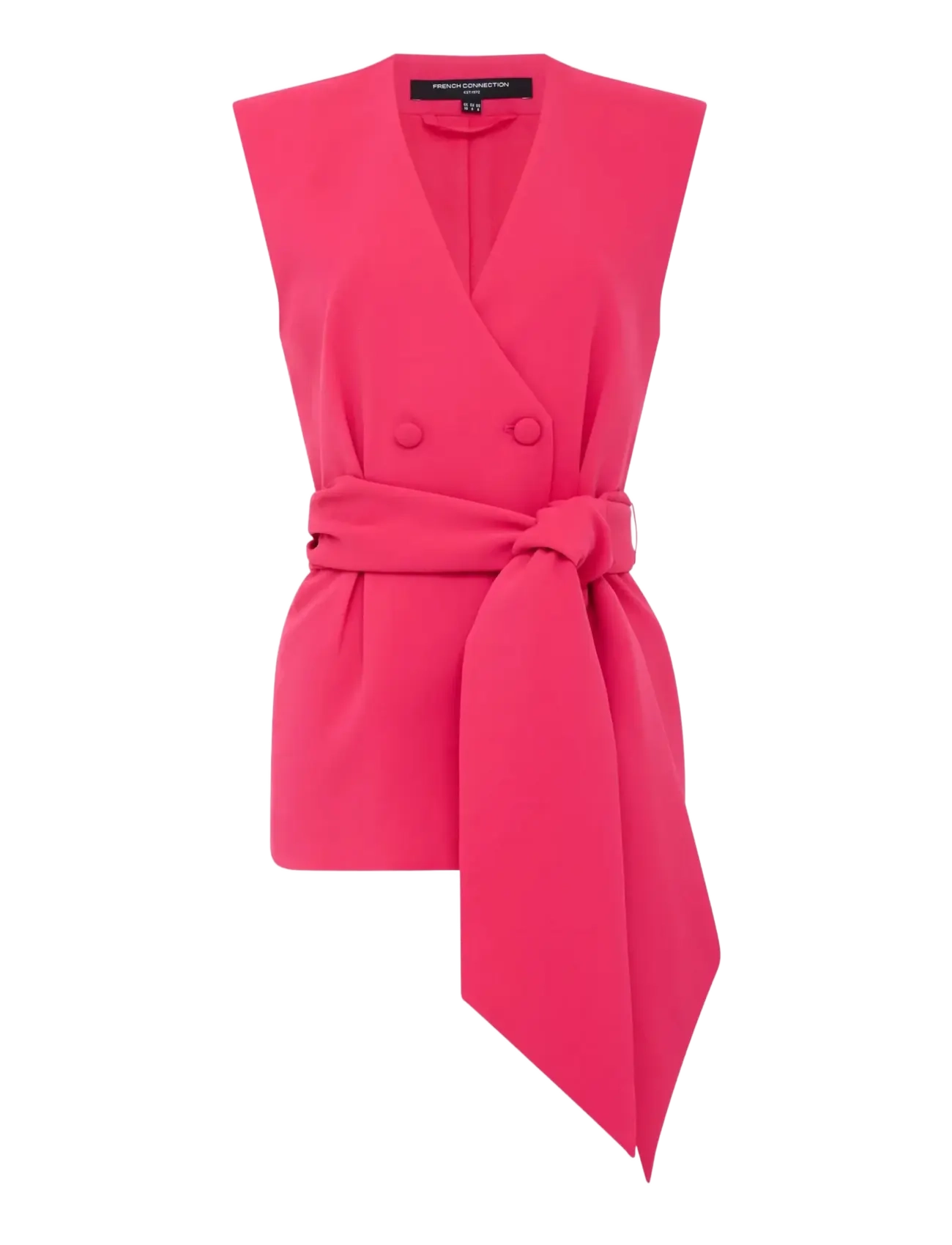 French Connection TIANA SELF TIE WAISTCOAT - Kleidung - PEONY PINK / pink/rose
