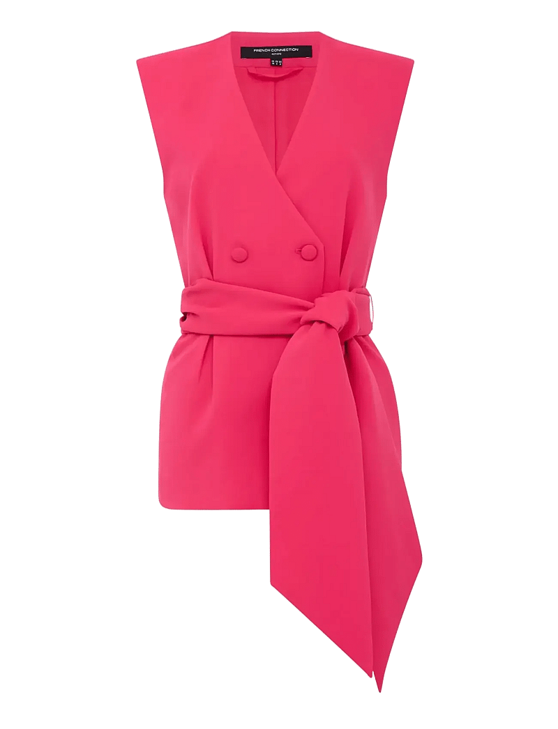 French Connection - TIANA SELF TIE WAISTCOAT - westen - peony pink - 1