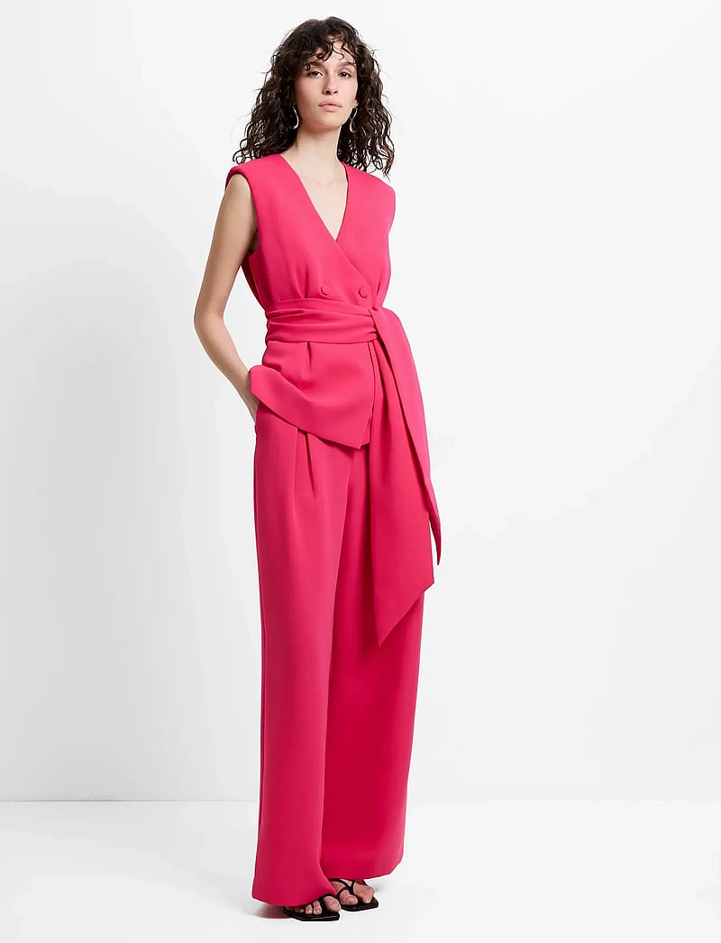 French Connection - TIANA SELF TIE WAISTCOAT - westen - peony pink - 2