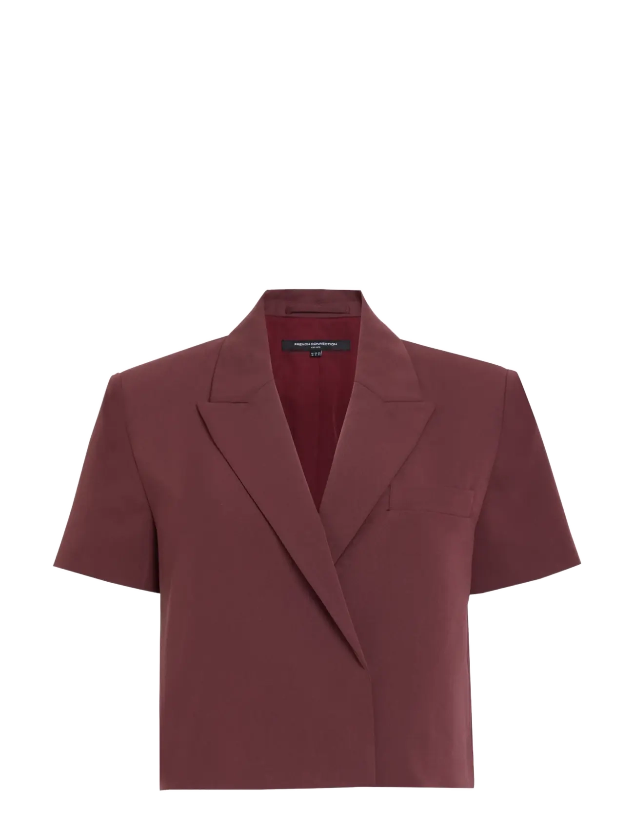 French Connection RENA TAILORED WAISTCOST - Pintsakud - CHERRY LIQUEUR / burgundy